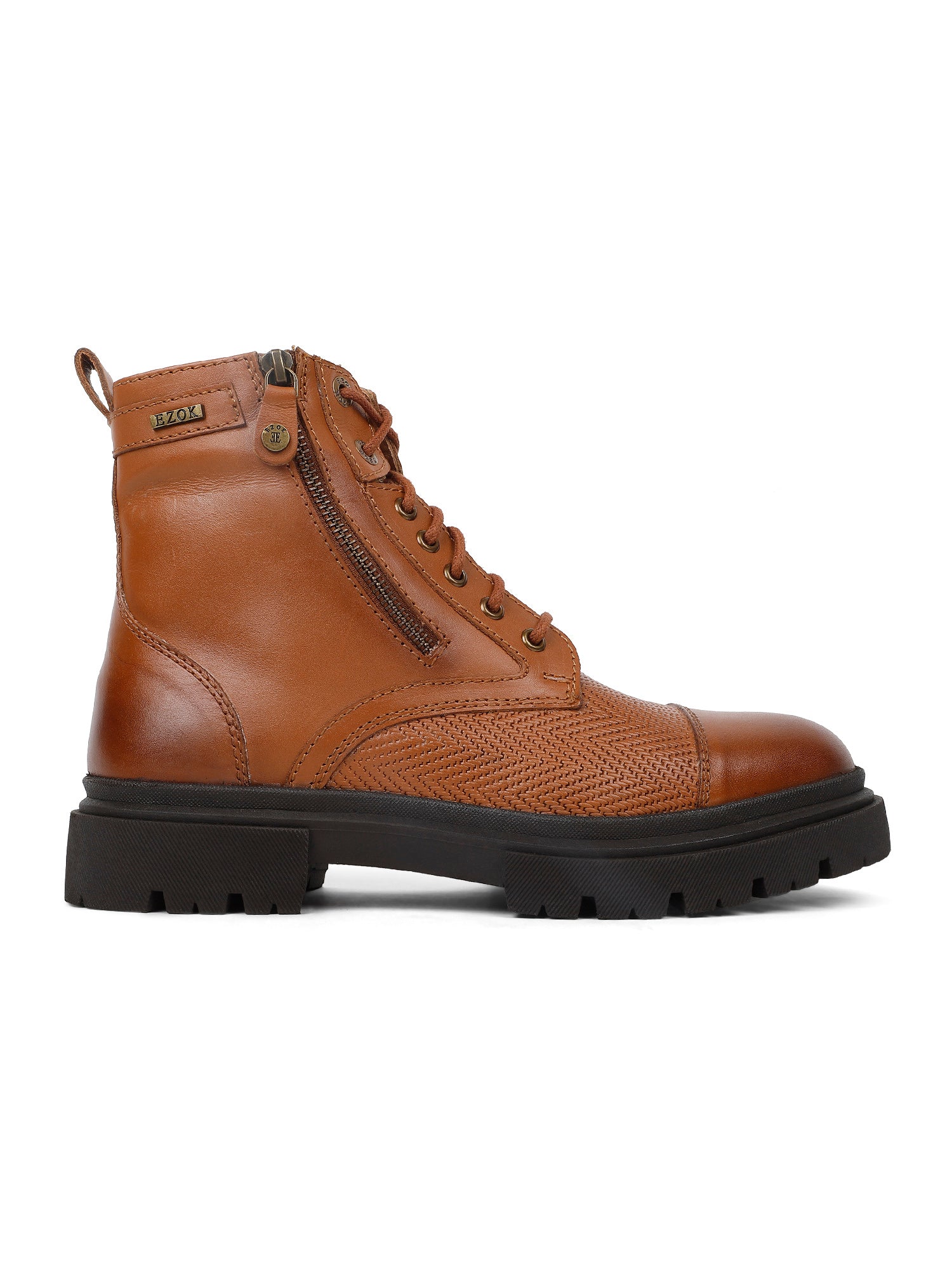 Ezok Tan Casual boot shoes for men (2501)