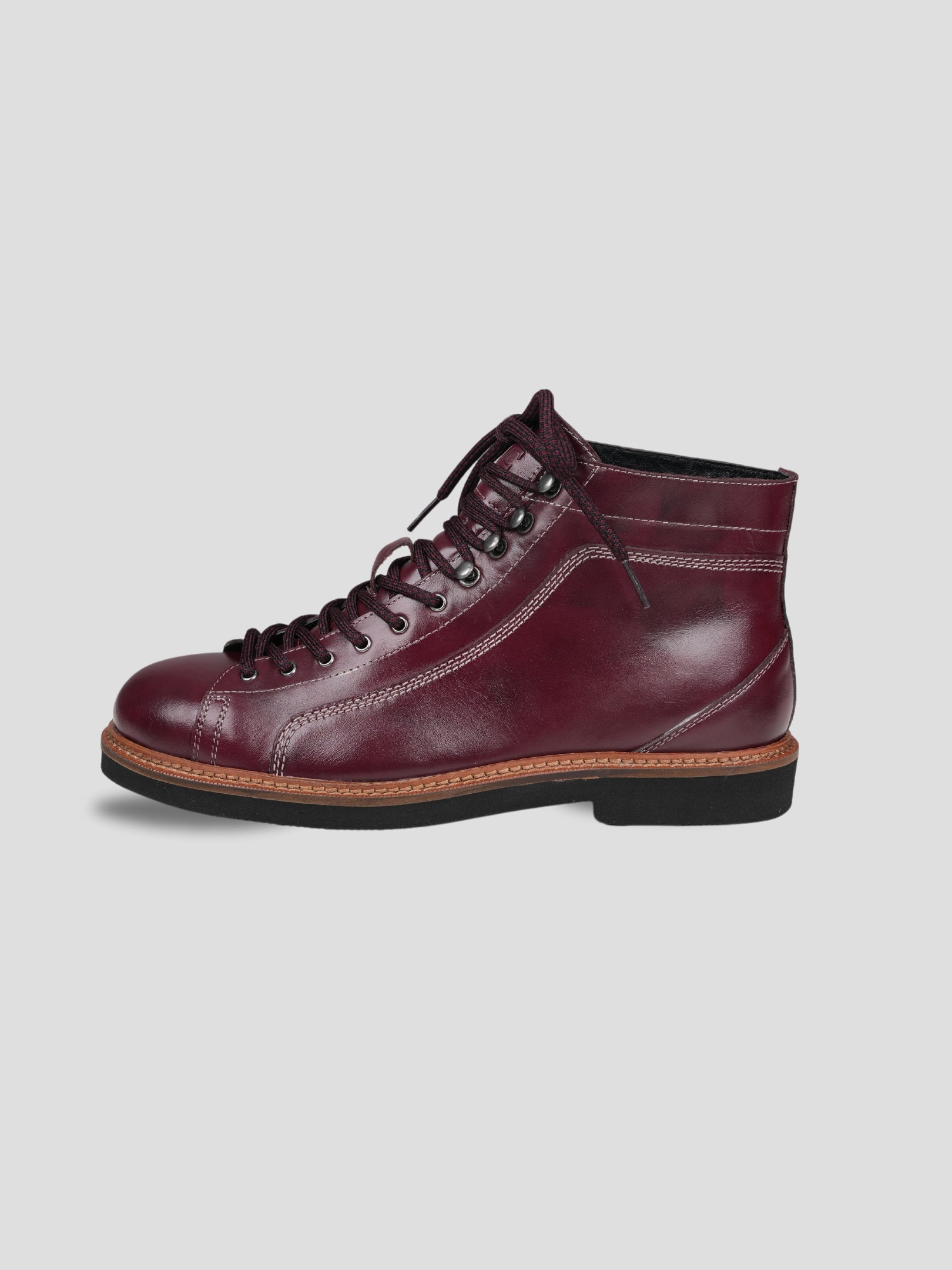 Ezok lace Up leather Boots for Men