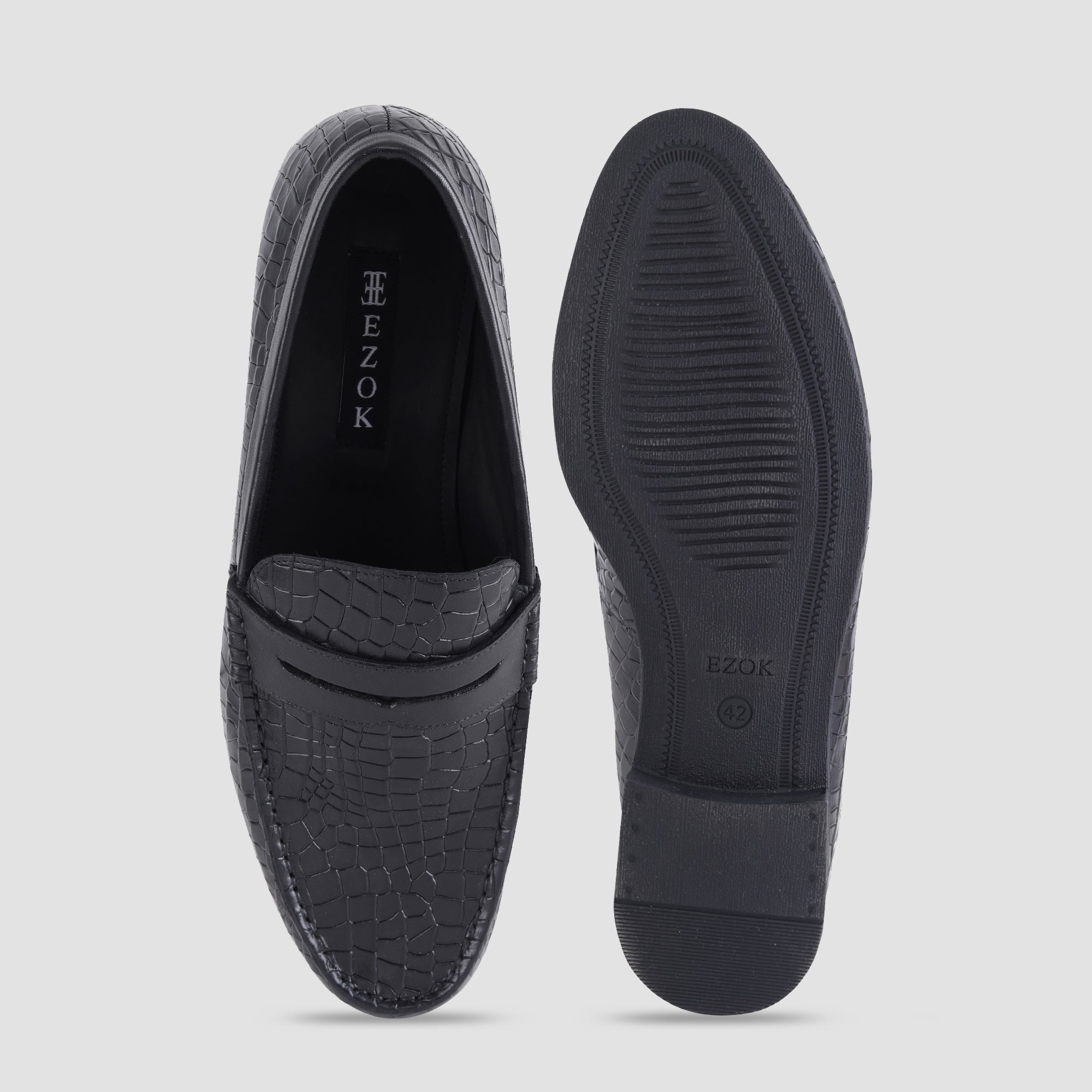 Ezok Leather Casual Shoes For Men