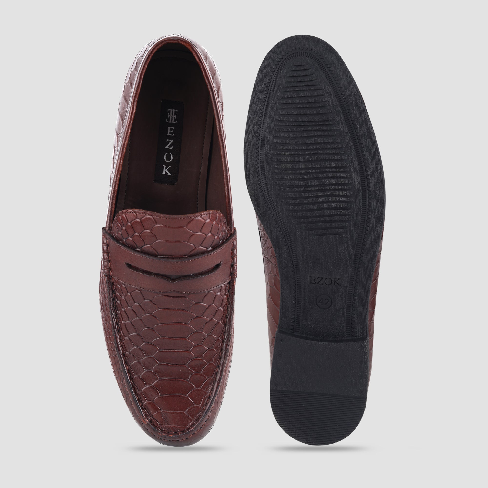 Ezok Leather Casual Shoes For Men