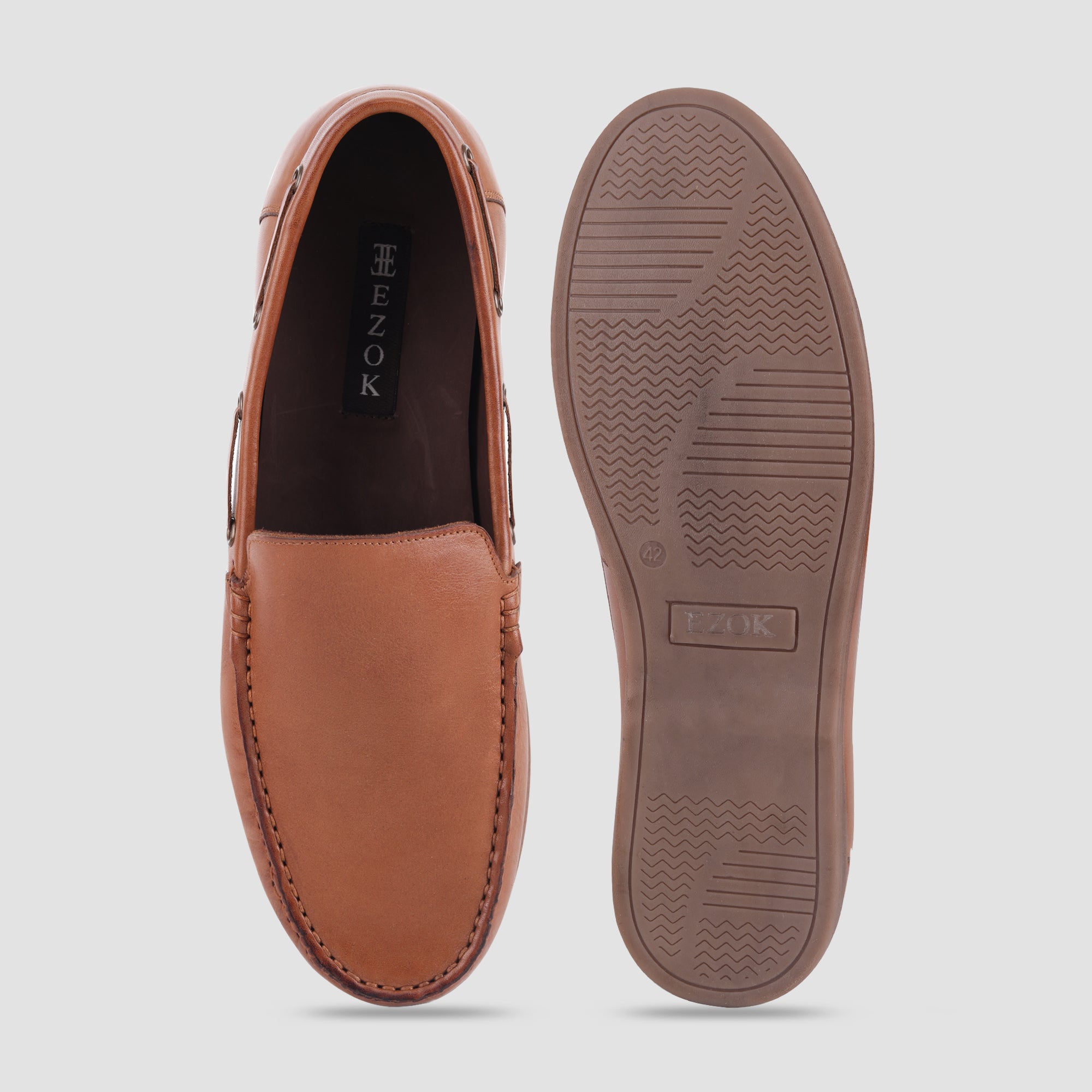 Ezok Leather Casual Shoes For Men