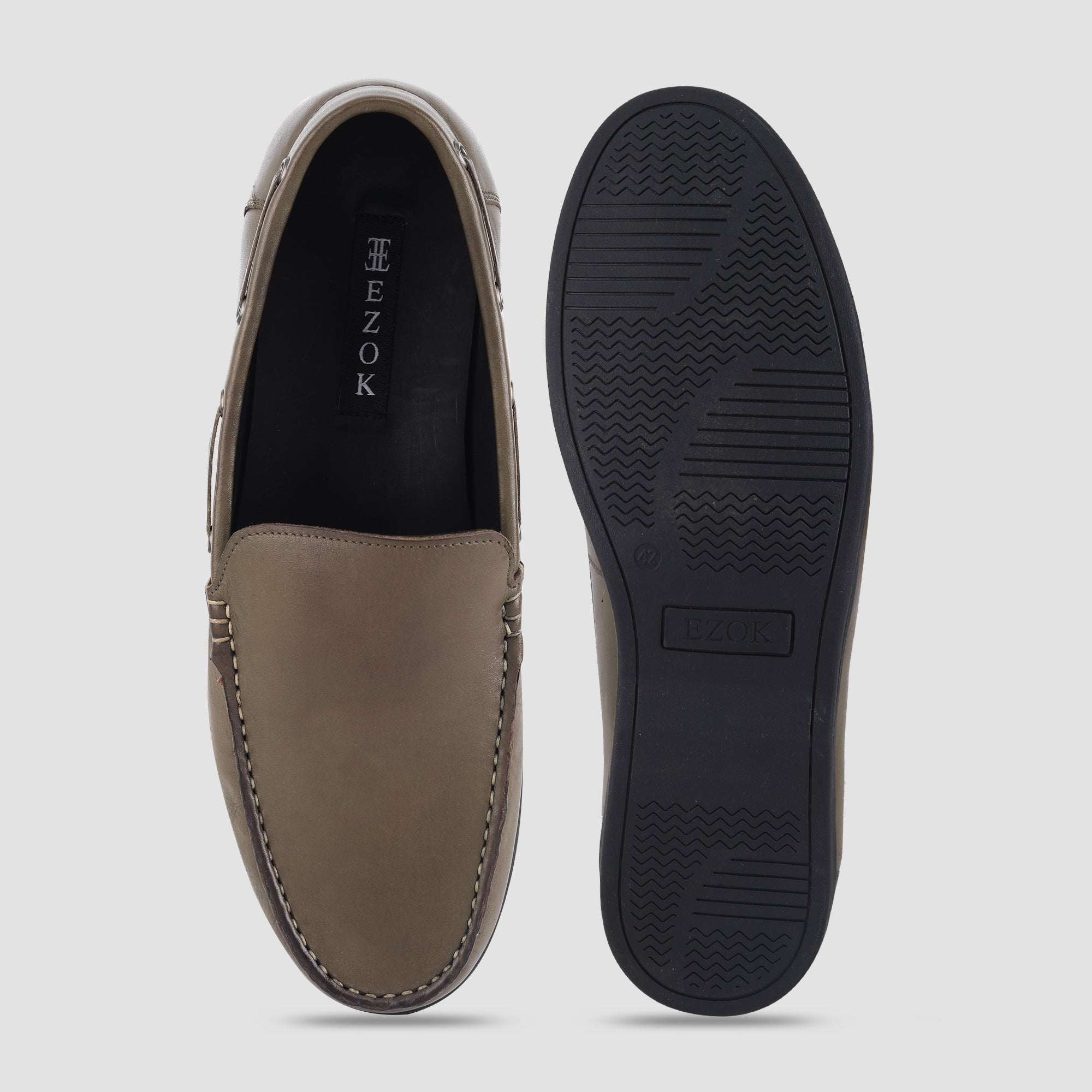 Ezok Leather Casual Shoes For Men