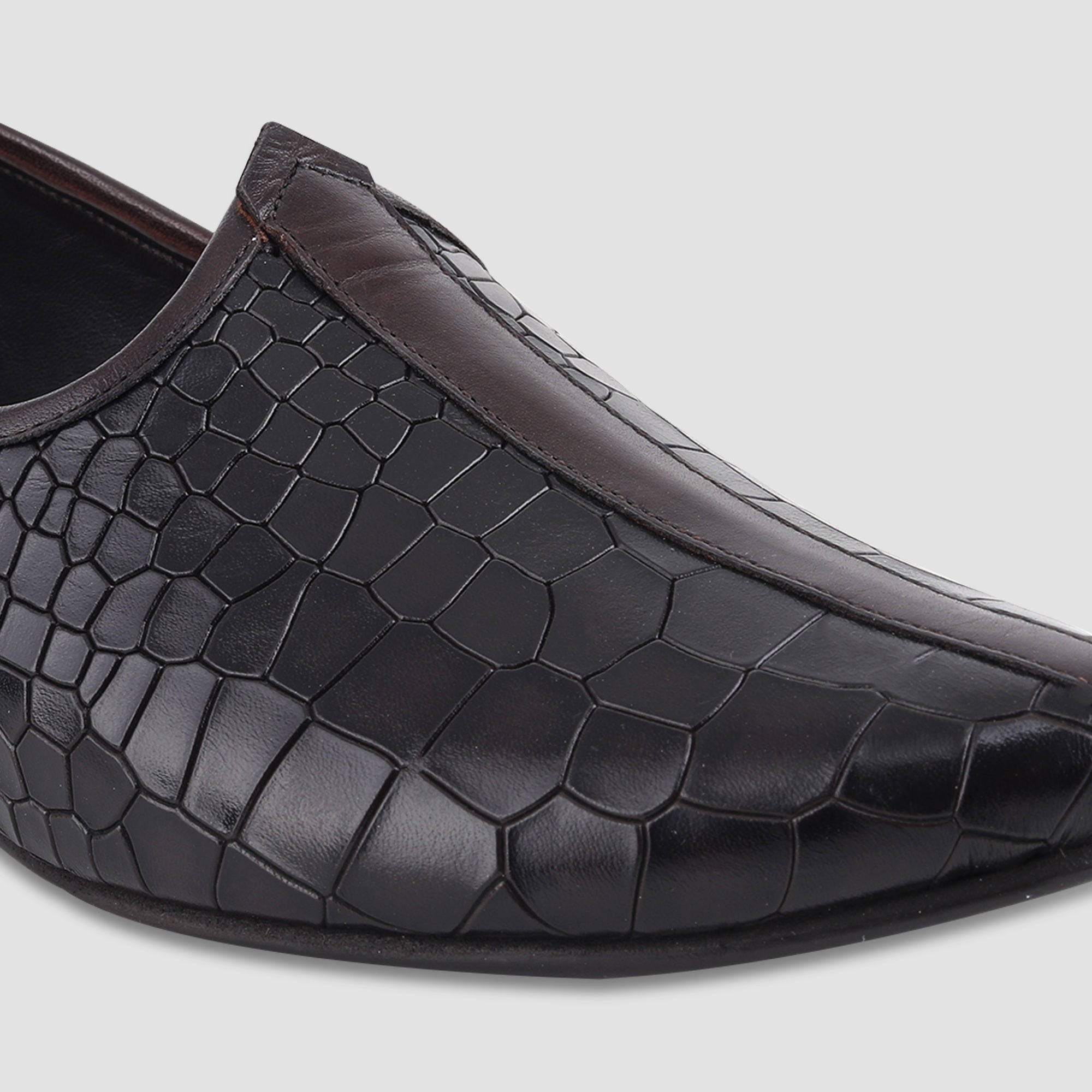 Ezok Chocolate Leather Loafer For Men