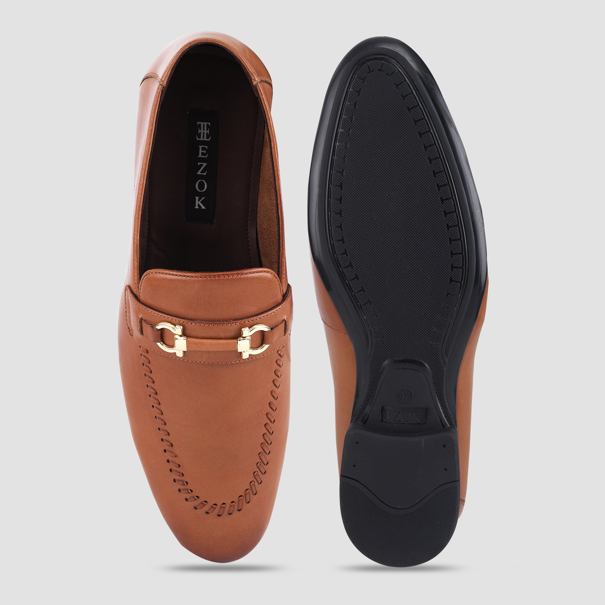 Ezok Leather Casual Shoes For Men