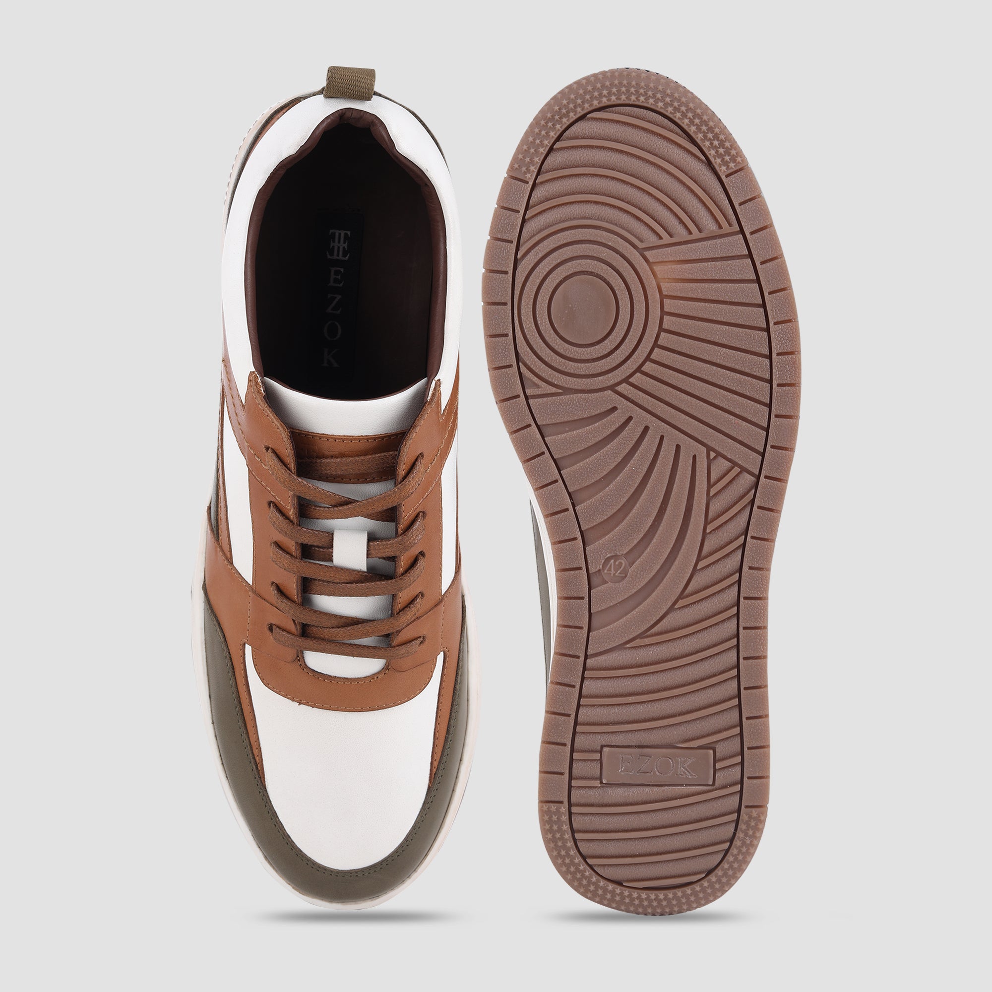 Ezok Leather Casual Shoes For Men