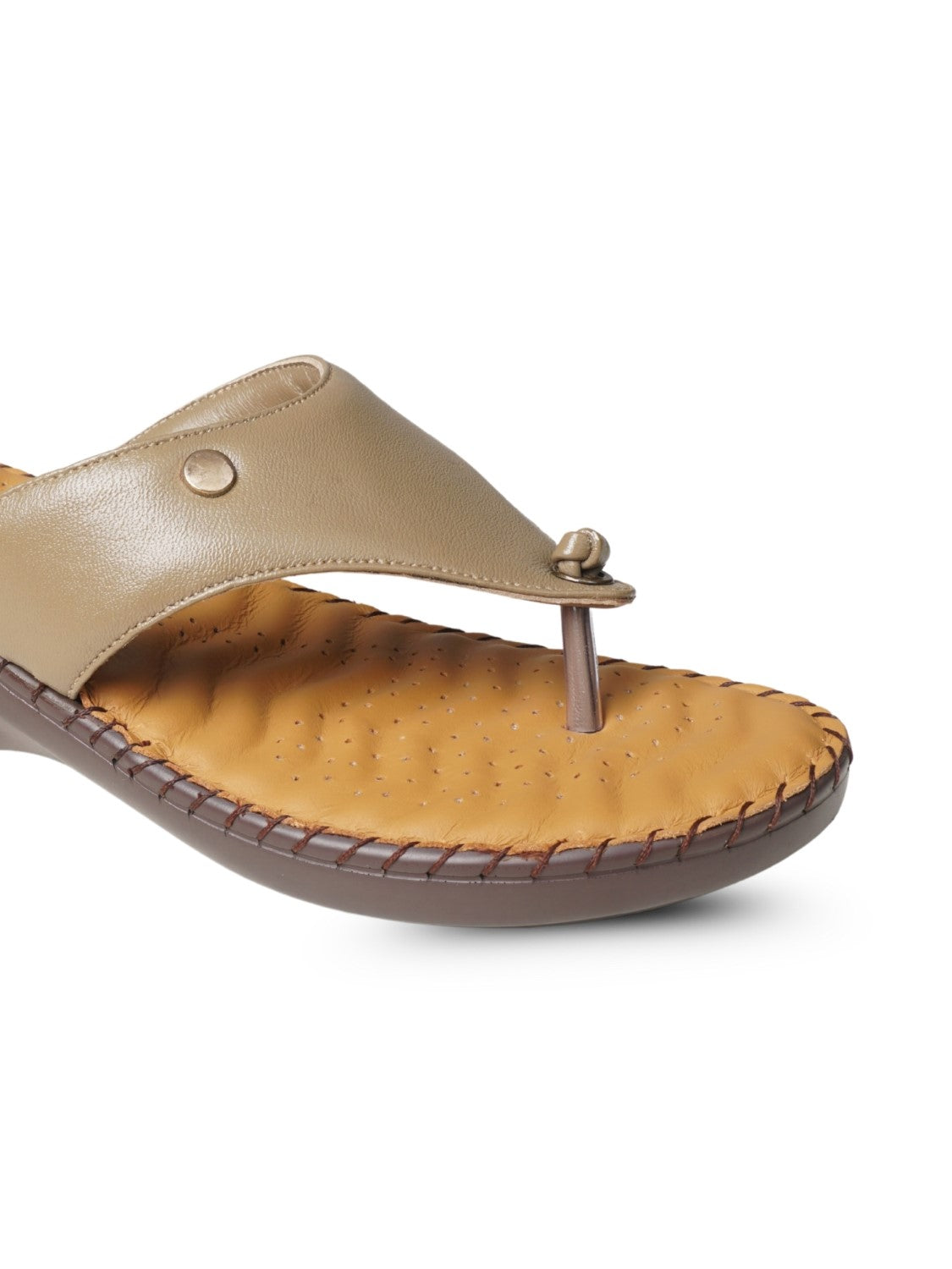 Ezok Women's Casual Genuine Leather Sandals | Stylish Open-Toe Design with Cushioned Insole | Comfortable & Trendy for Everyday Wear