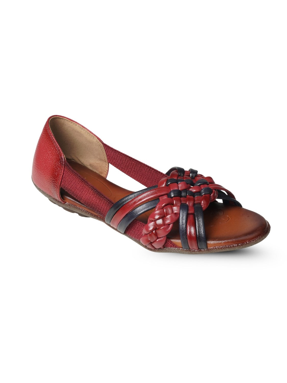 Ezok Women's Casual Genuine Leather Sandals | Stylish Open-Toe Design with Cushioned Insole | Comfortable & Trendy for Everyday Wear