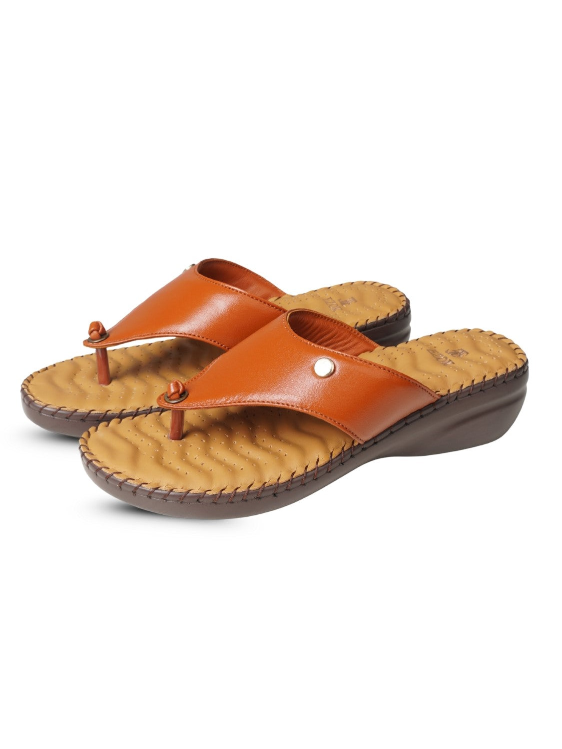 Ezok Women's Casual Genuine Leather Sandals | Stylish Open-Toe Design with Cushioned Insole | Comfortable & Trendy for Everyday Wear