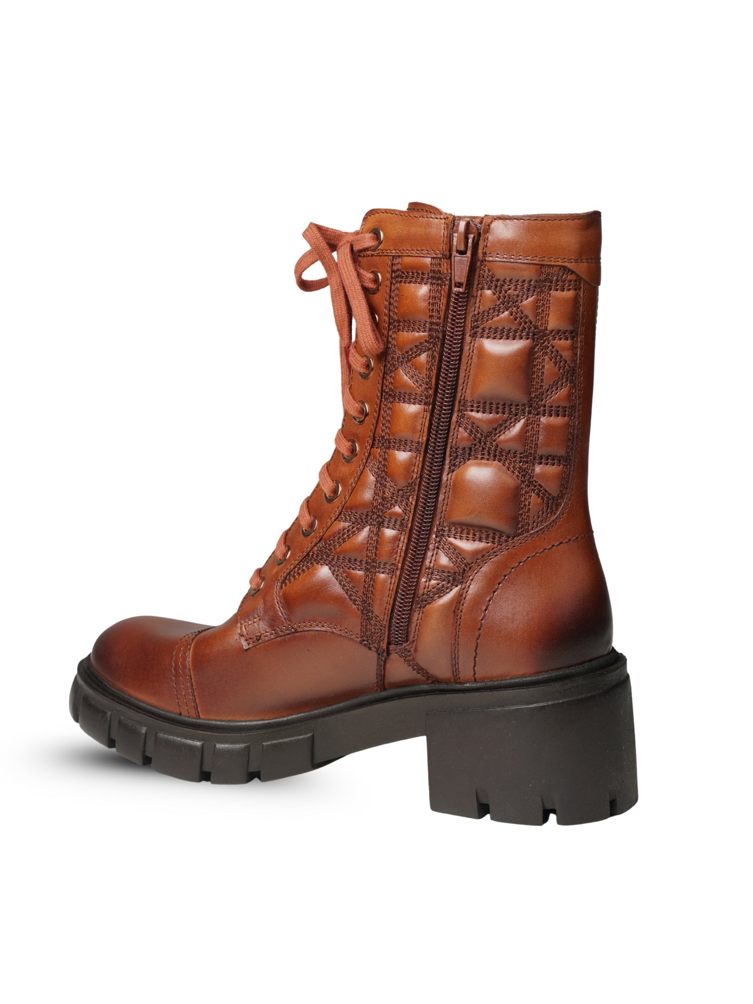 EZOK Women's Leather Chelsea Boots | Stylish Lace-Up Design with Cushioned Insole | Durable, Comfortable & Trendy for Casual Wear