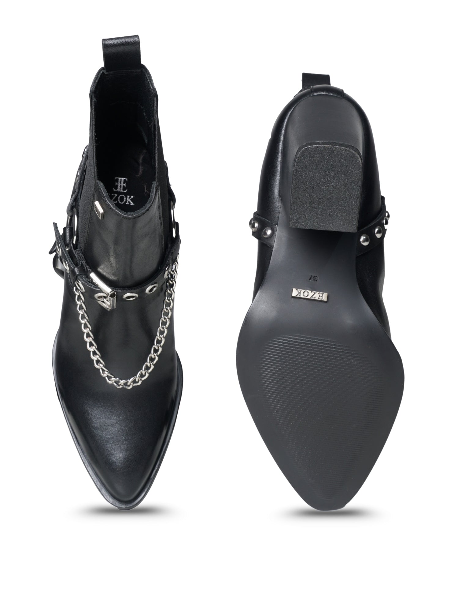 EZOK Women's Leather Chelsea Boots | Stylish Slip-On Design with Cushioned Insole | Durable, Comfortable & Trendy for Casual Wear