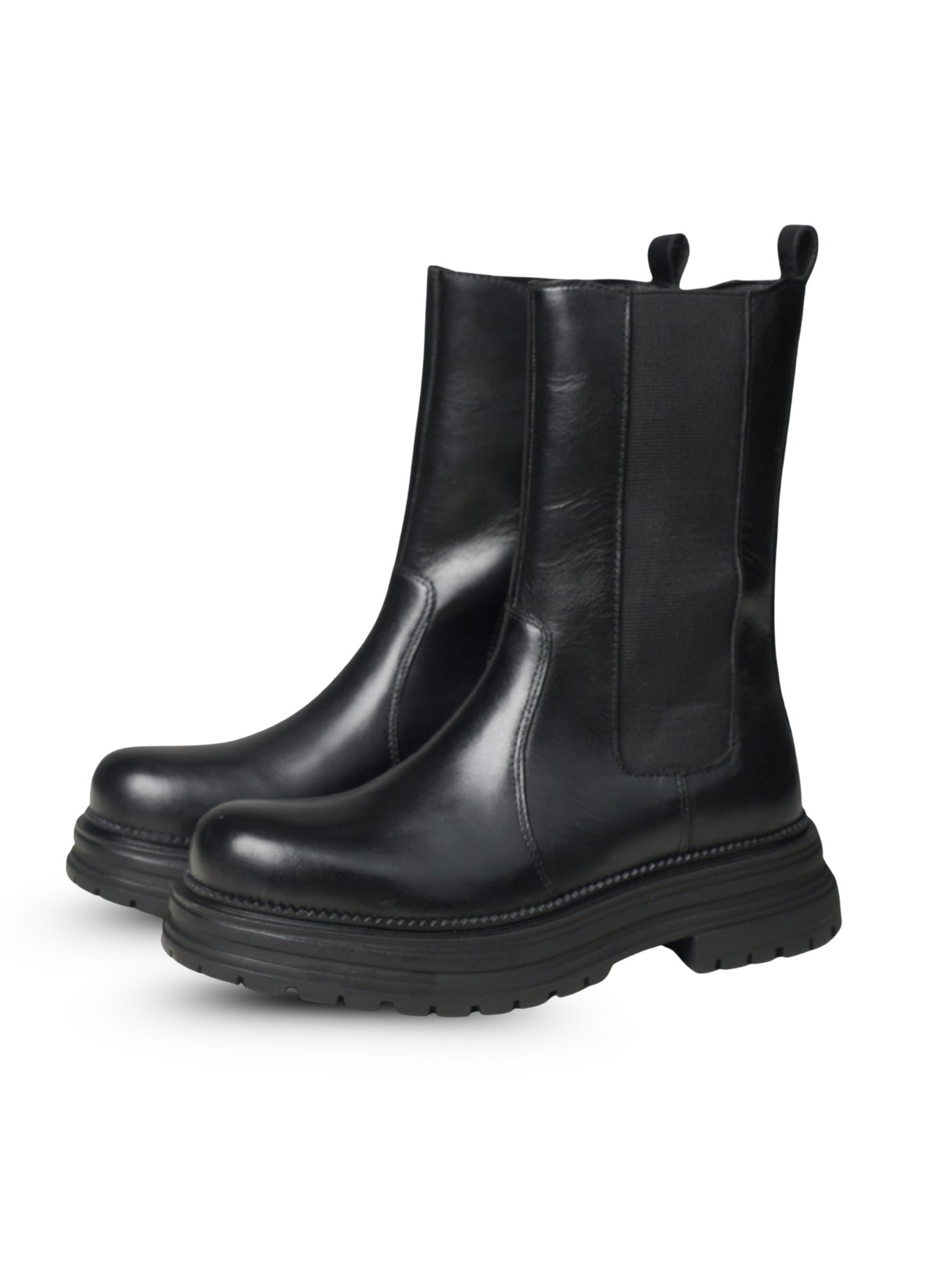 EZOK Women's Leather Chelsea Boots | Stylish Lace-Up Design with Cushioned Insole | Durable, Comfortable & Trendy for Casual Wear