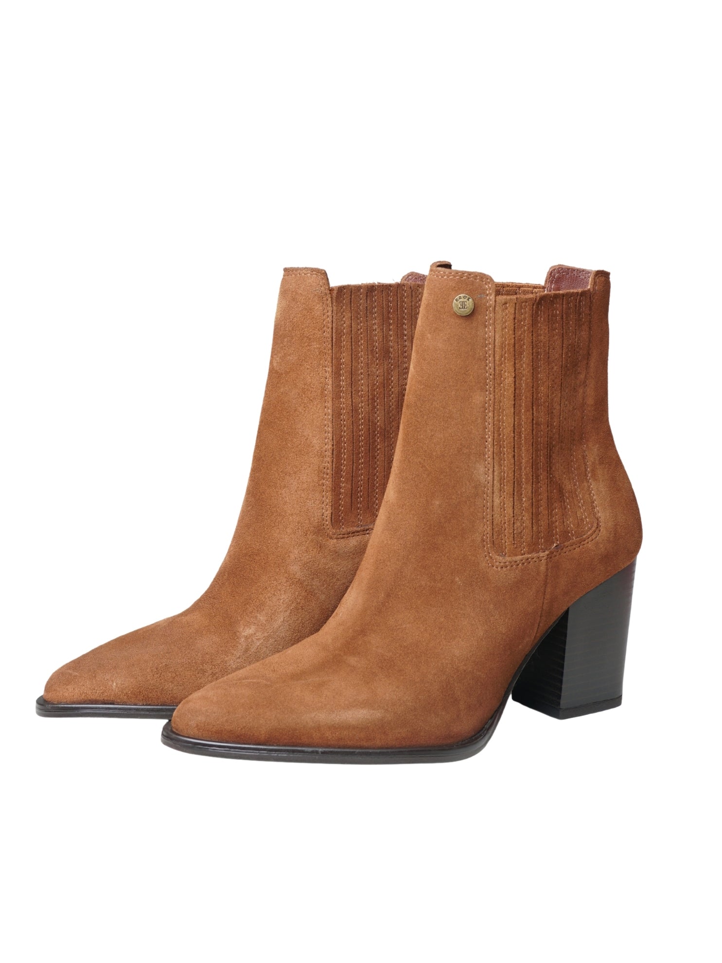 EZOK Women's Leather Chelsea Boots | Stylish Slip-On Design with Cushioned Insole | Durable, Comfortable & Trendy for Casual Wear