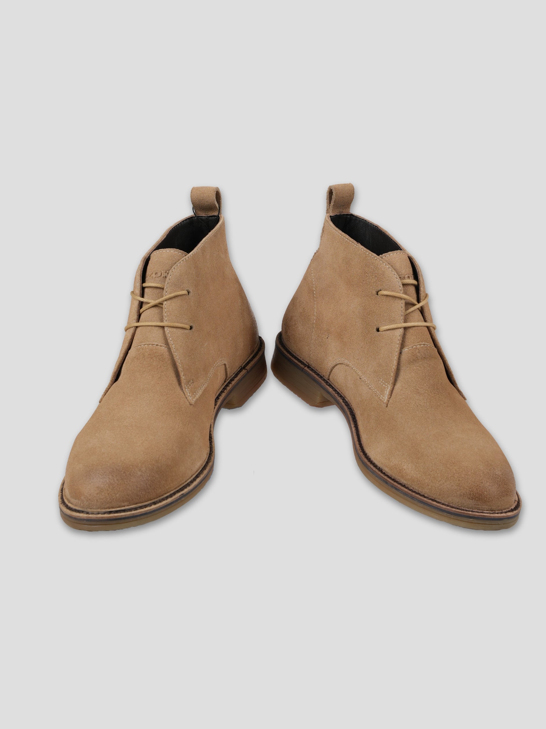 Ezok Leather Ankle Lace Up Boots For Men