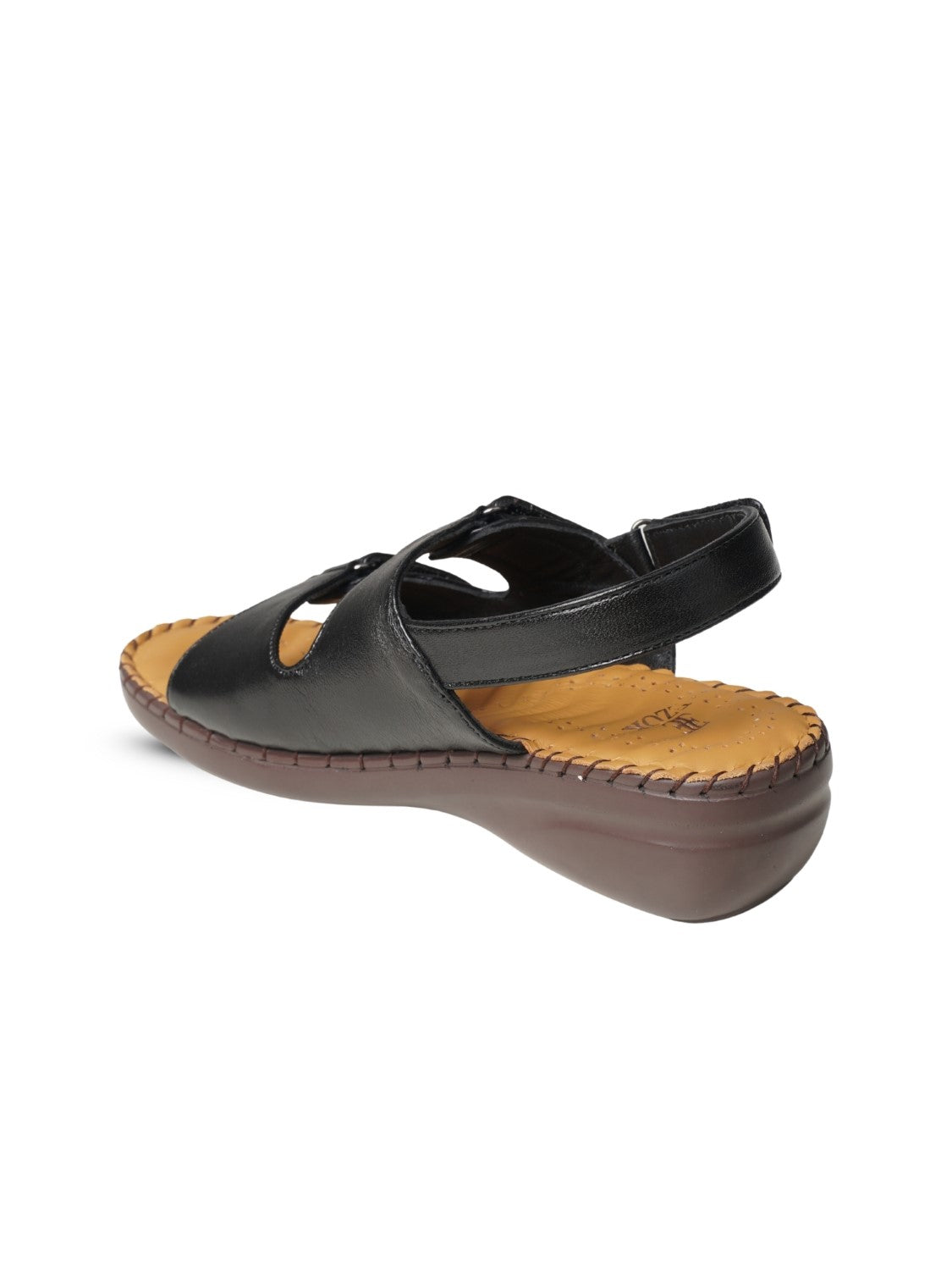 Ezok Women's Casual Genuine Leather Sandals | Stylish Open-Toe Design with Cushioned Insole | Comfortable & Trendy for Everyday Wear