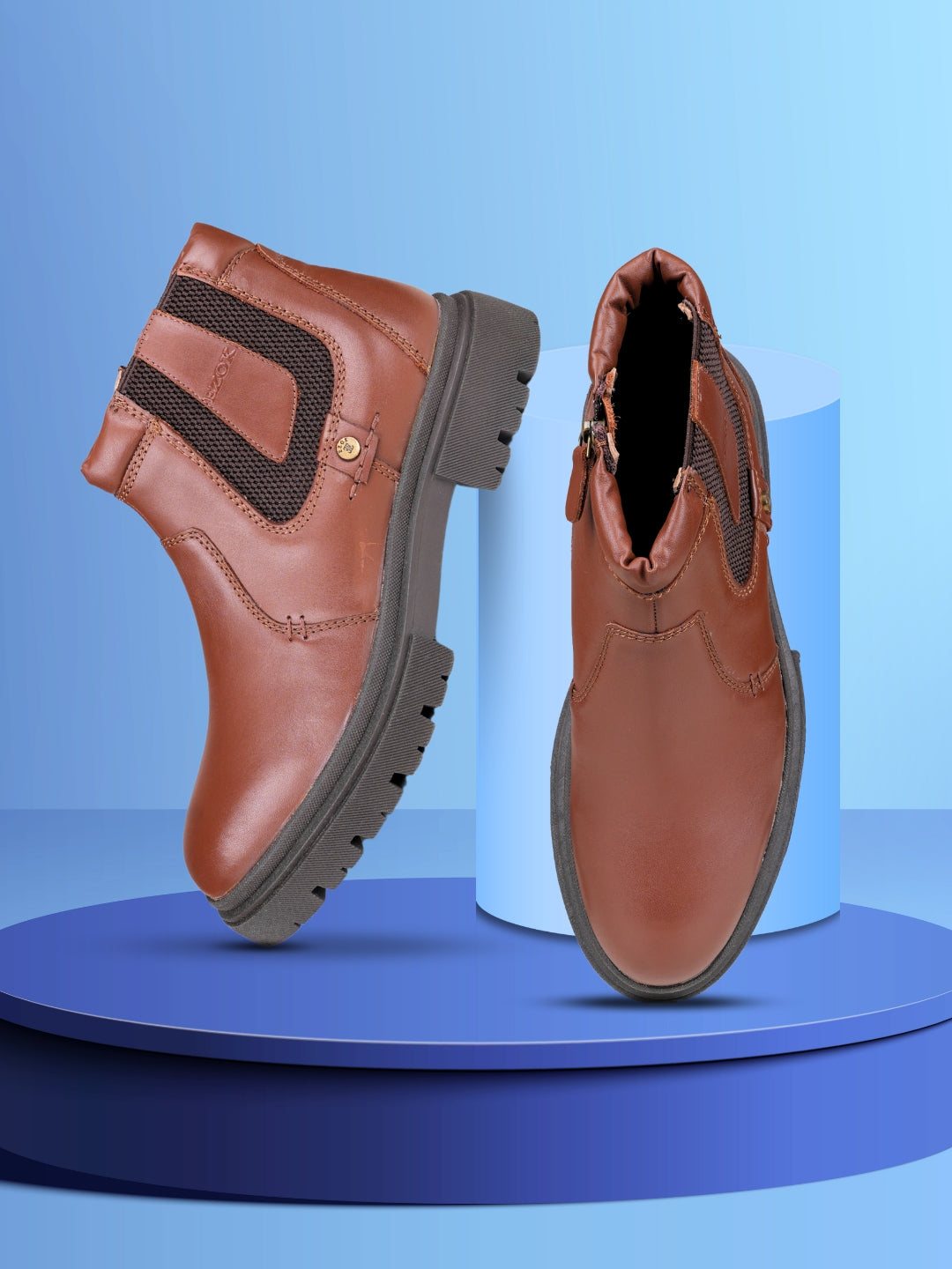 Ezok Leather Boots For Men