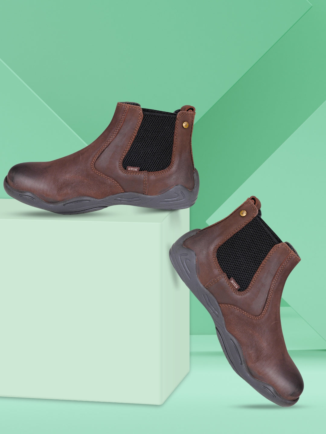 Ezok Leather Boots For Men