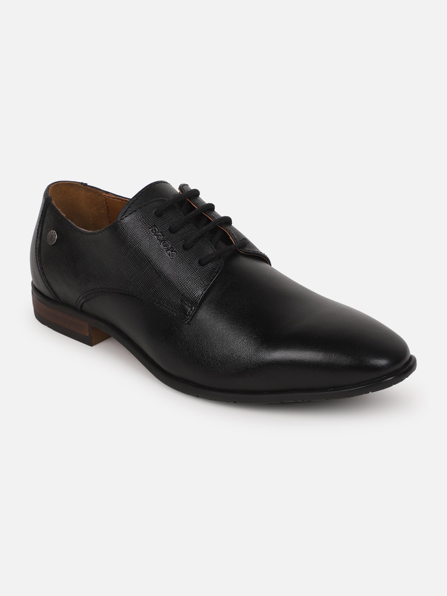Ezok Men Formal Leather Shoes ( Black )