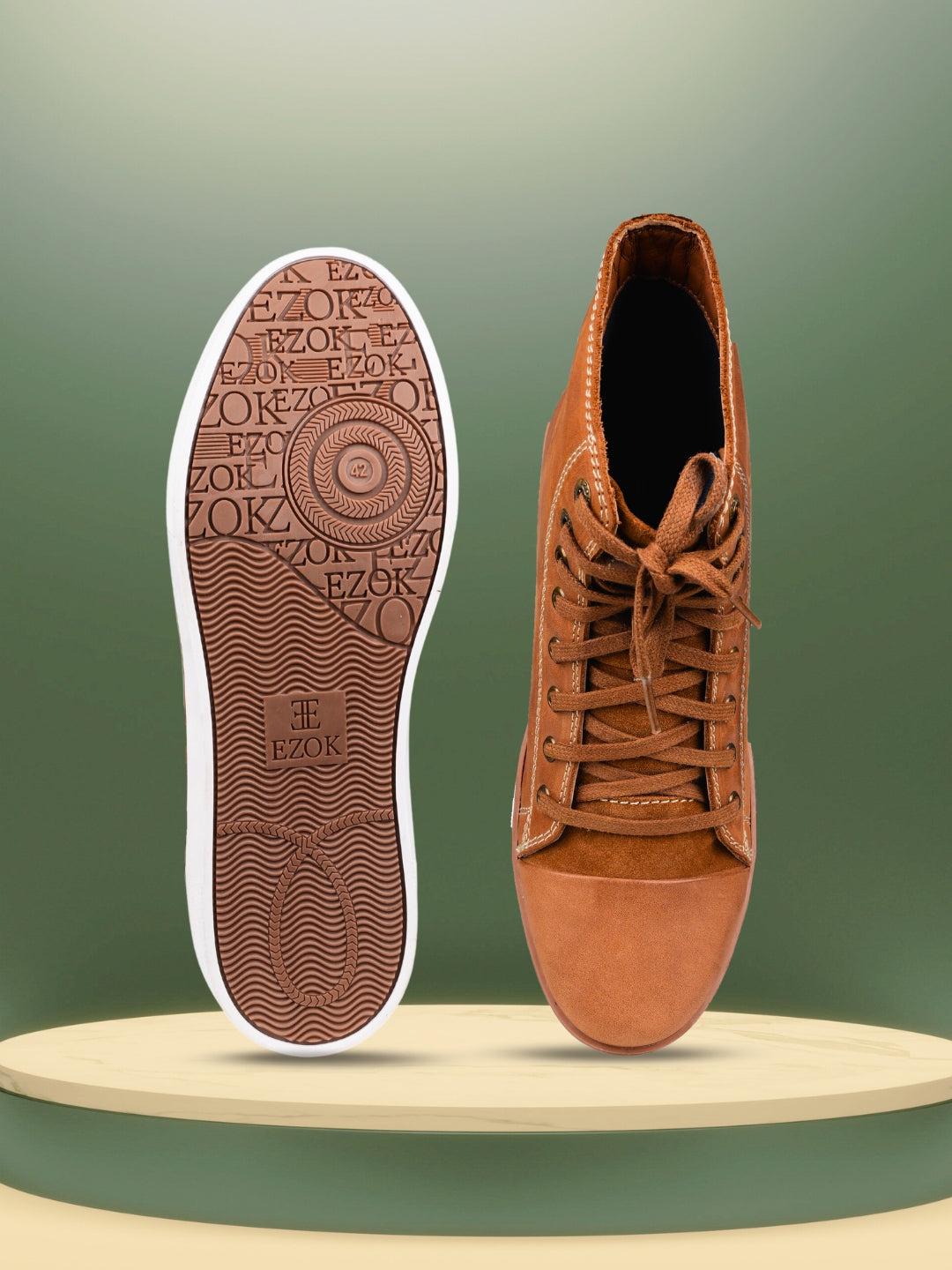 Ezok Leather Casual Shoes For Men