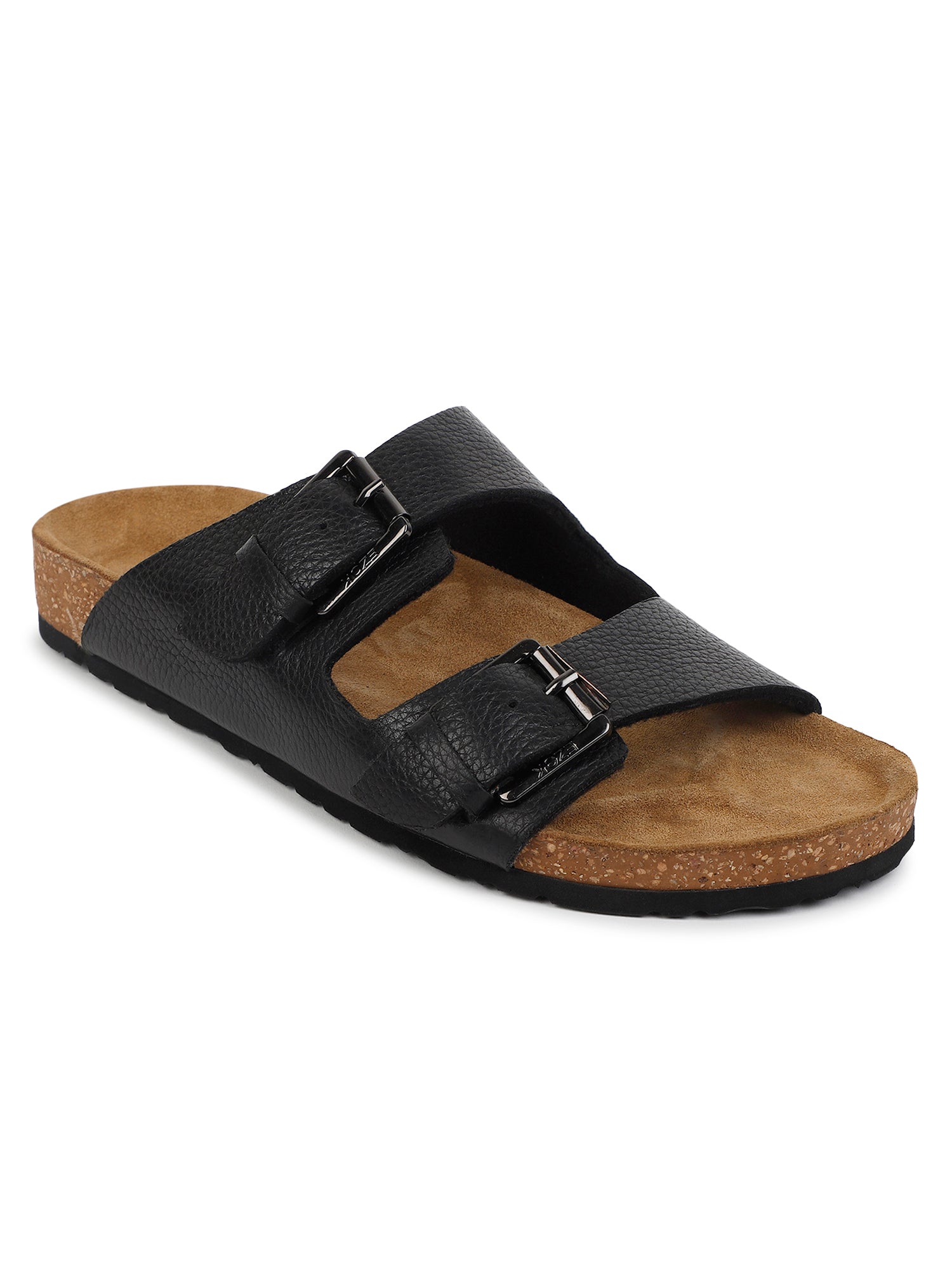 Black Leather sandal for men