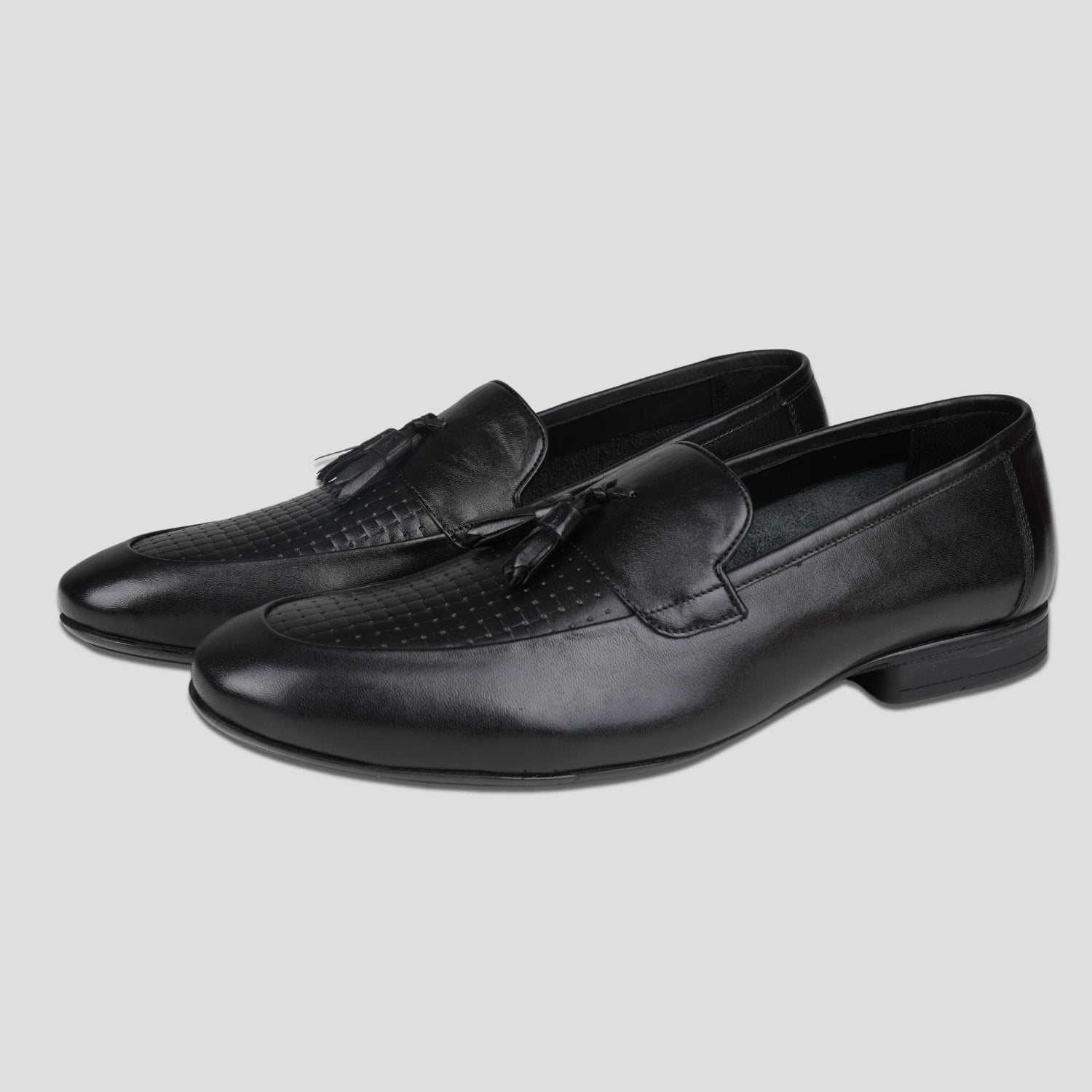 Ezok Leather Black formal Shoes For Men