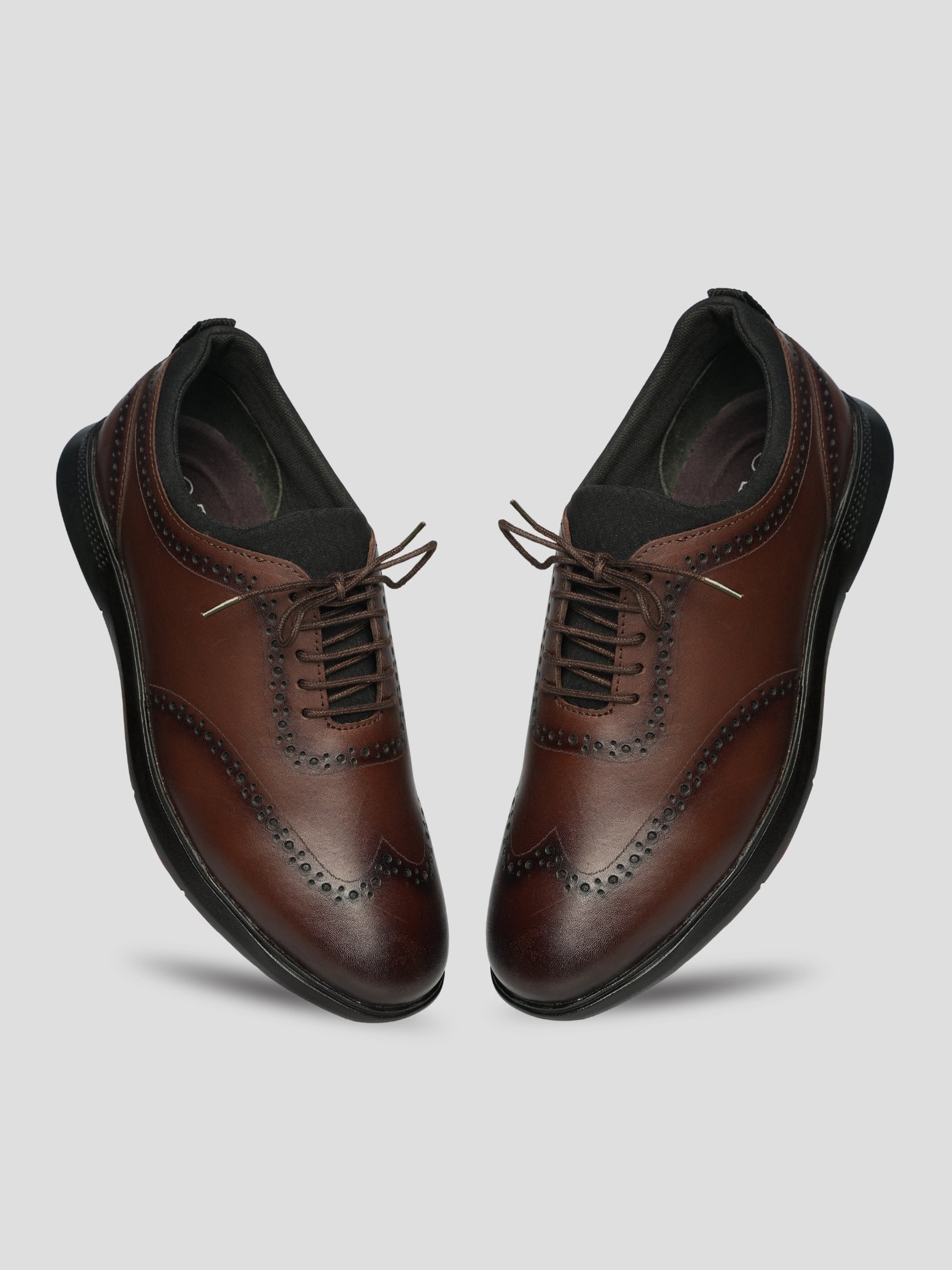 Ezok Men's Leather Casual Lace Up Shoes | Comfortable & Easy to Wear