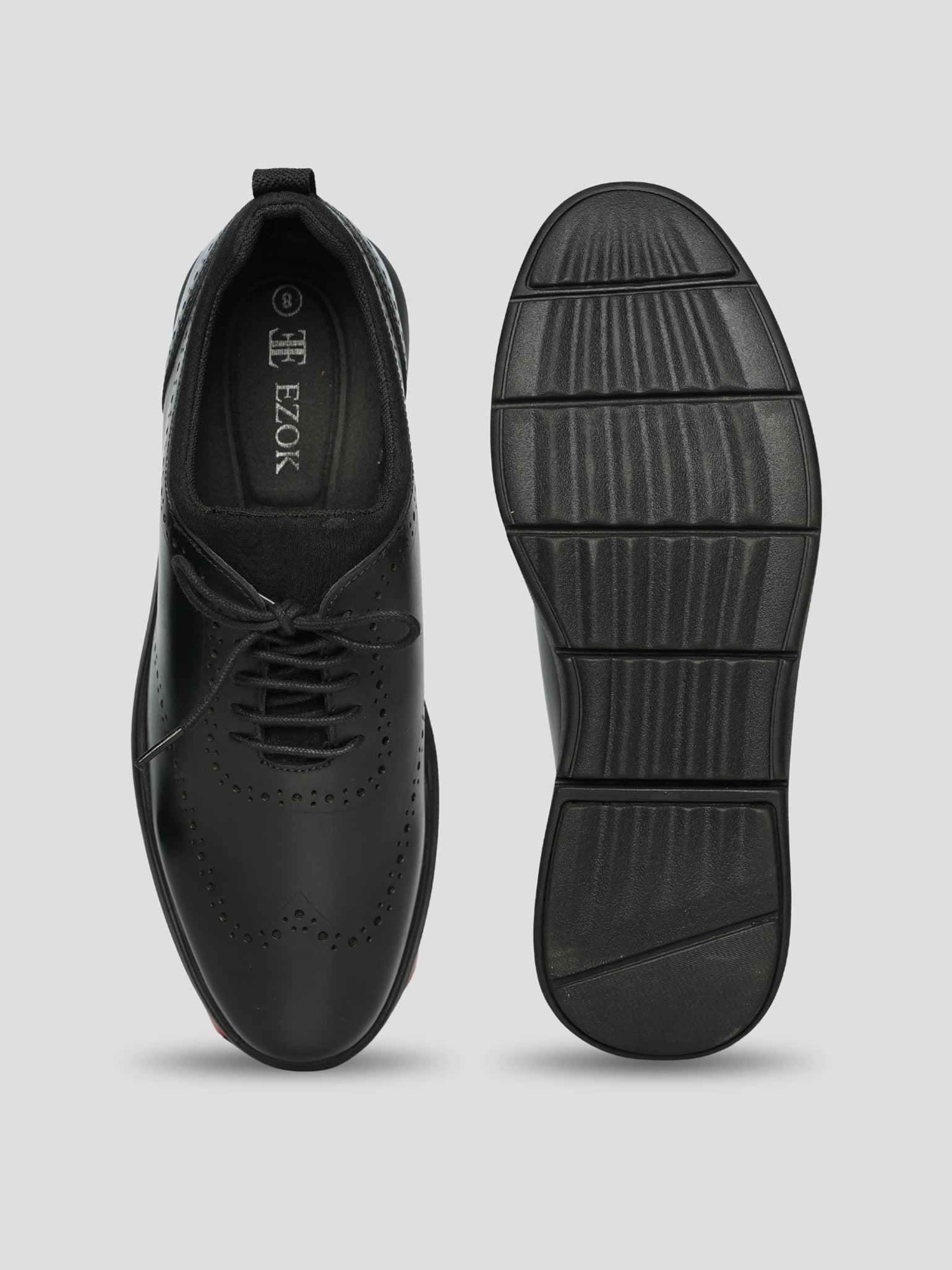 Ezok Men's Leather Casual Lace Up Shoes | Comfortable & Easy to Wear