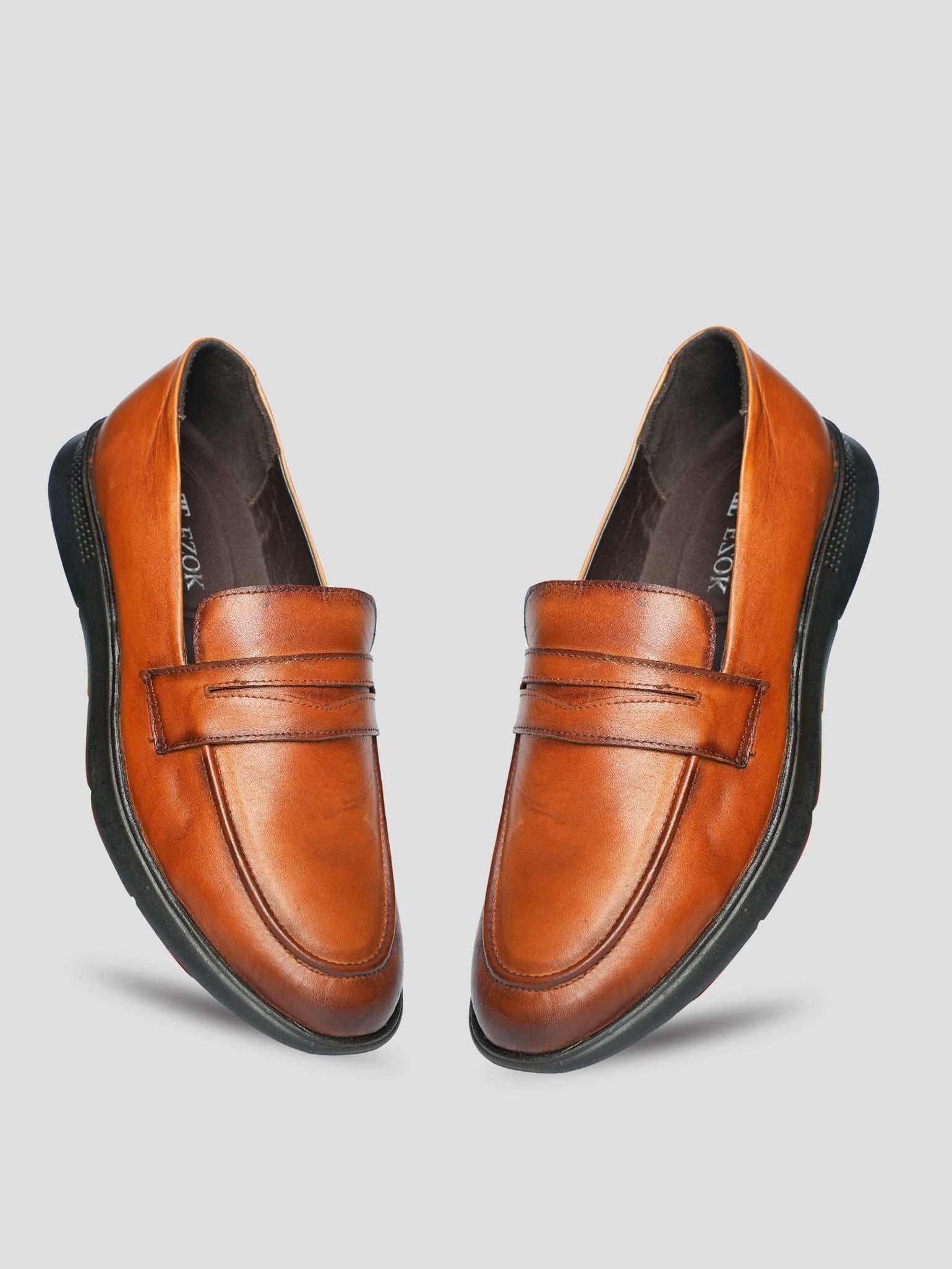 Ezok Men's Leather Casual Slip-On Shoes | Comfortable & Easy to Wear