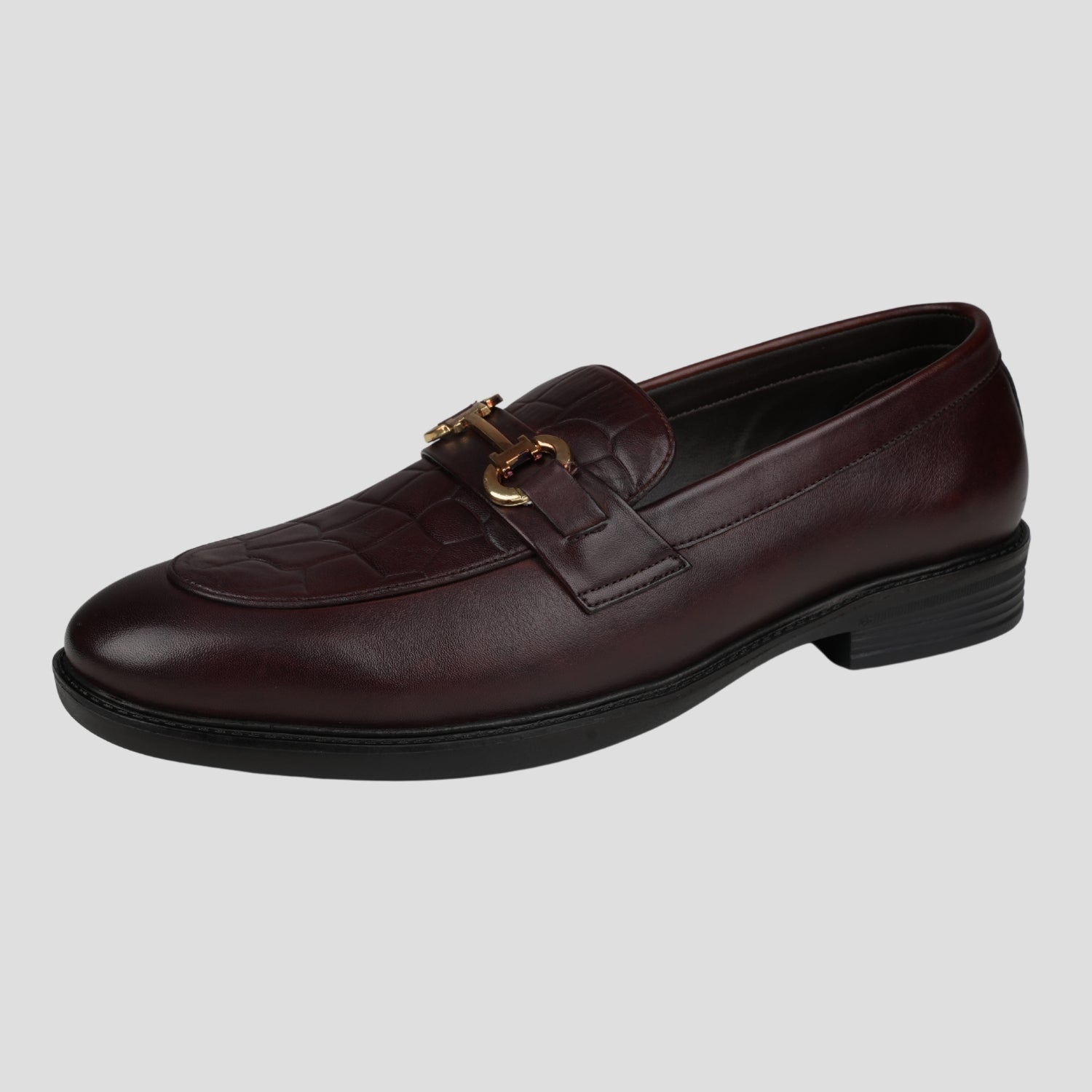 Ezok Leather Brown formal Shoes For Men