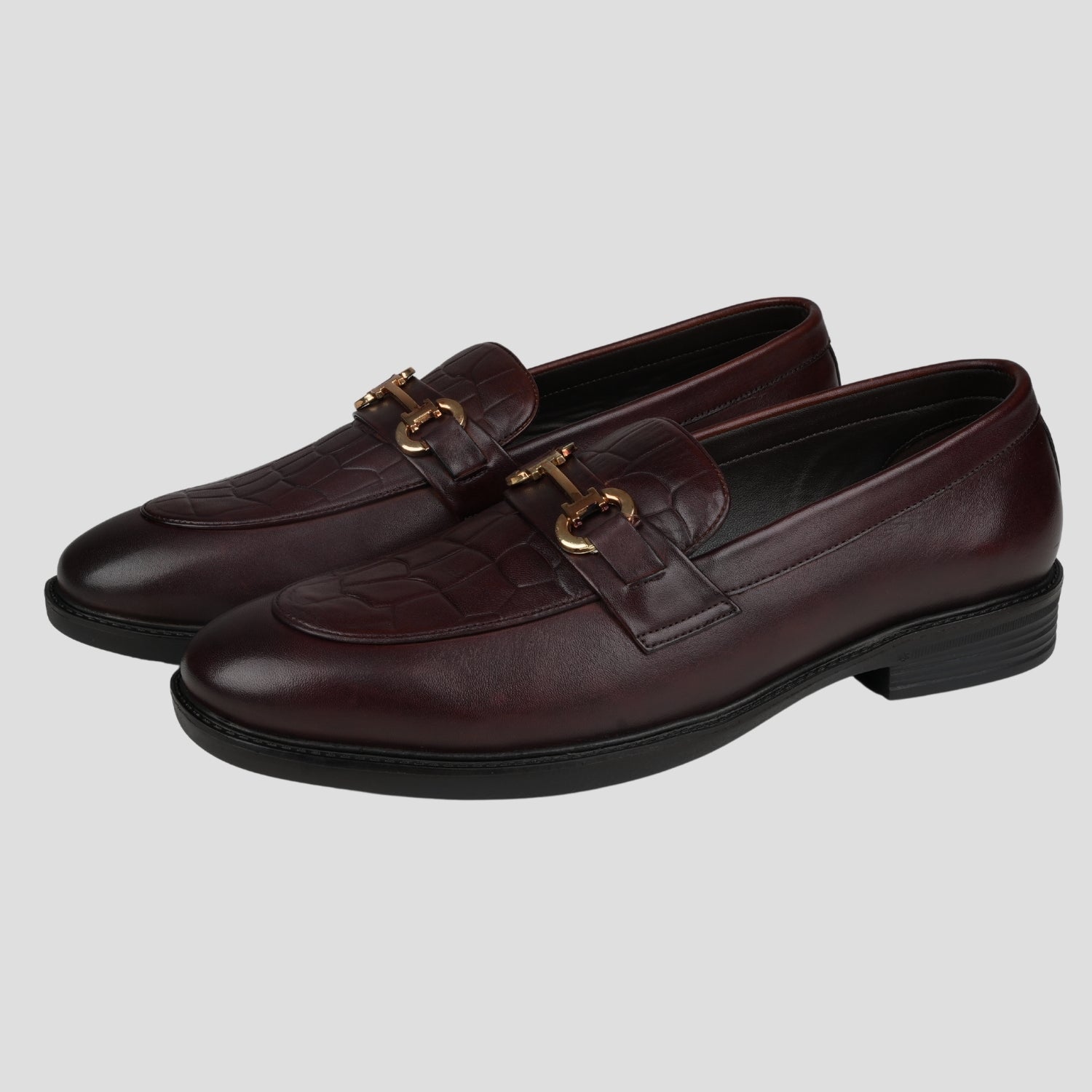 Ezok Leather Brown formal Shoes For Men