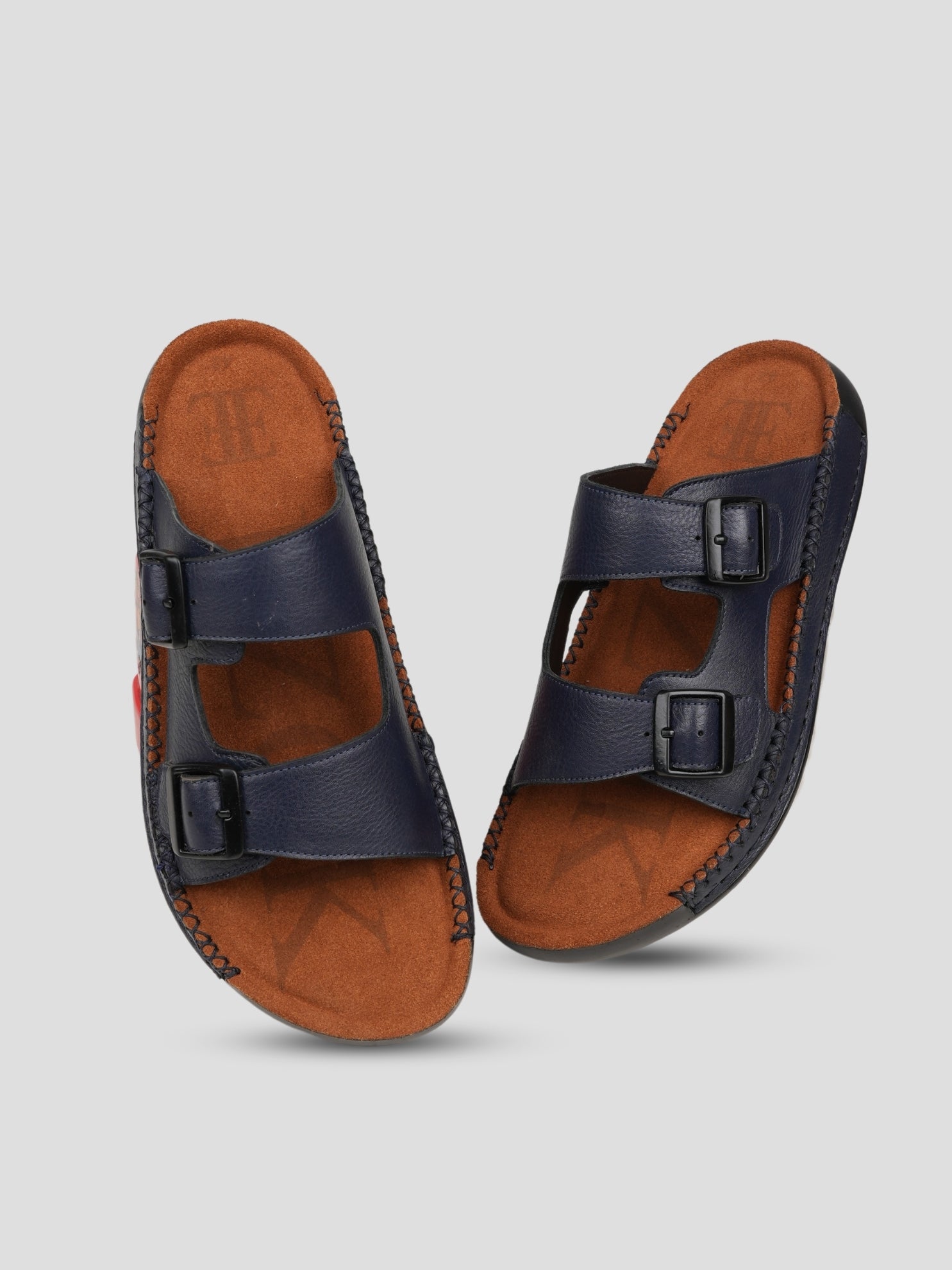 Ezok Men's Genuine Leather Sandals - Comfortable & Stylish Footwear
