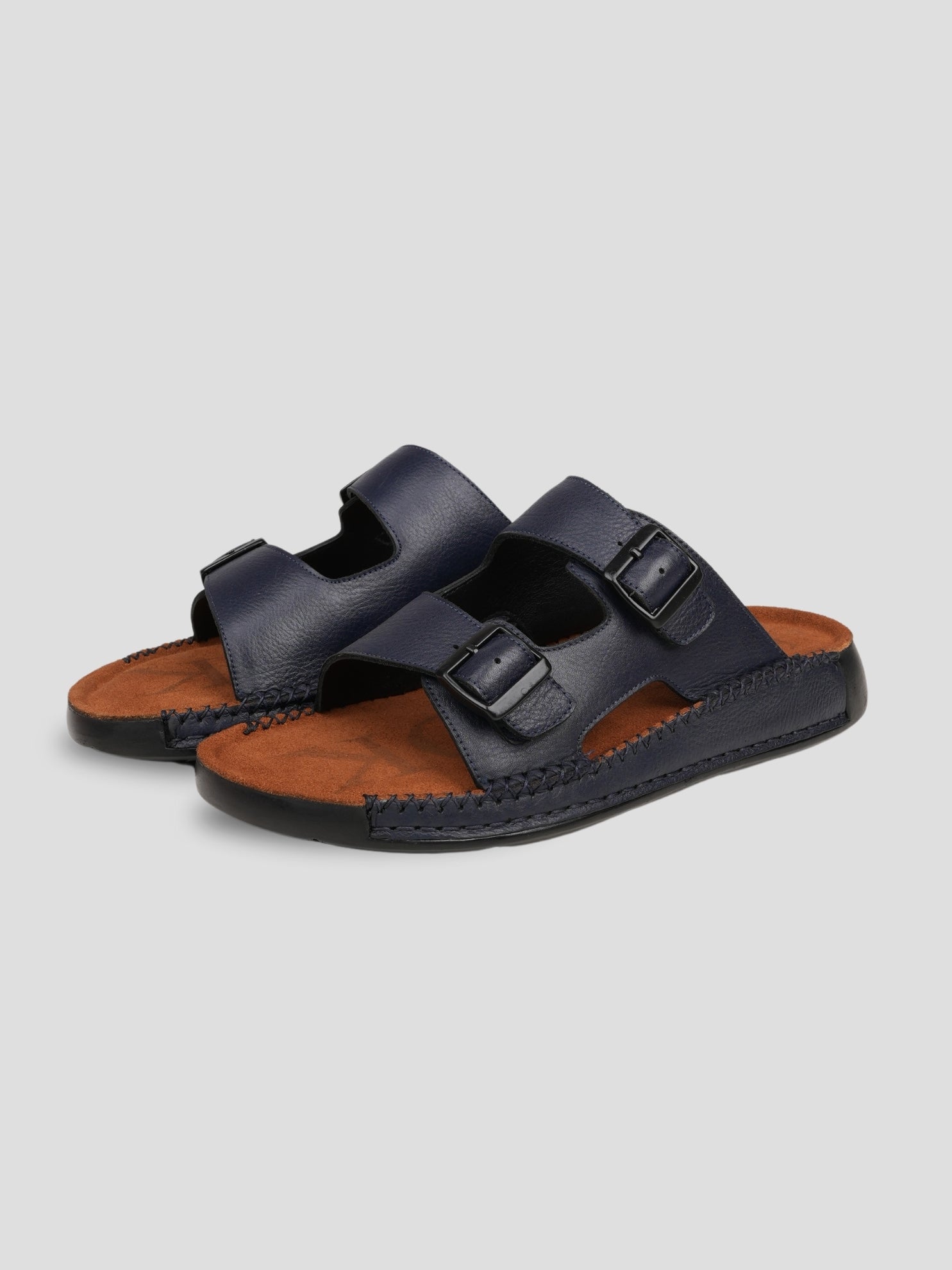 Ezok Men's Genuine Leather Sandals - Comfortable & Stylish Footwear