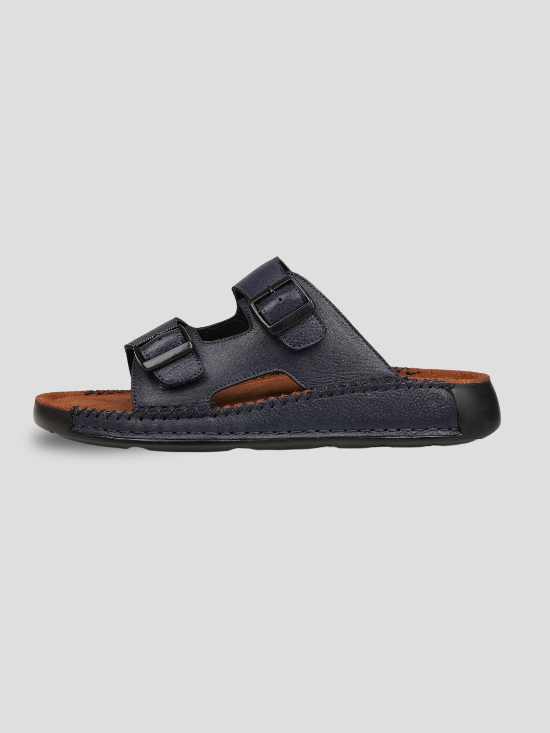 Ezok Men's Genuine Leather Sandals - Comfortable & Stylish Footwear