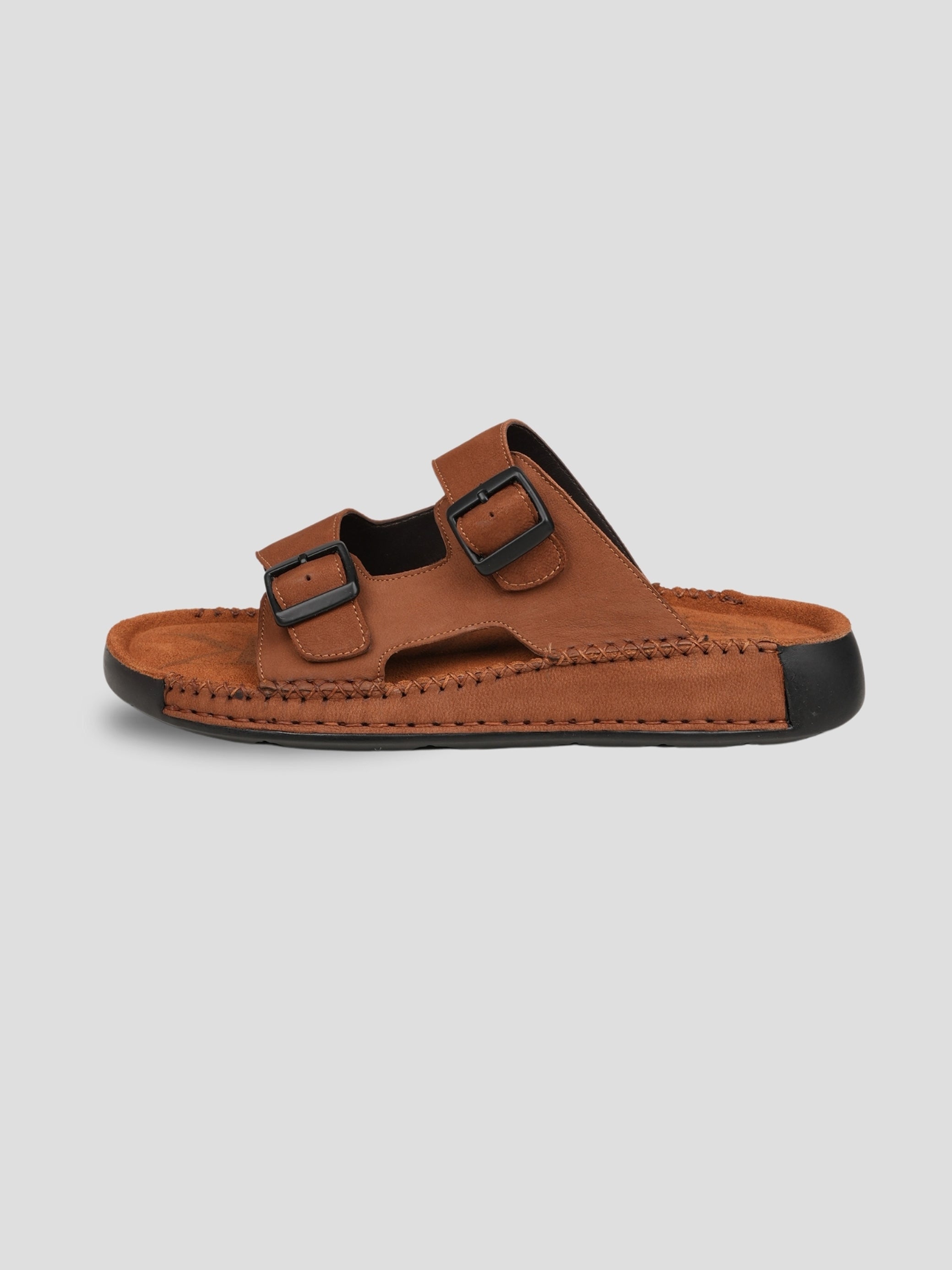 Ezok Men's Genuine Leather Sandals - Comfortable & Stylish Footwear