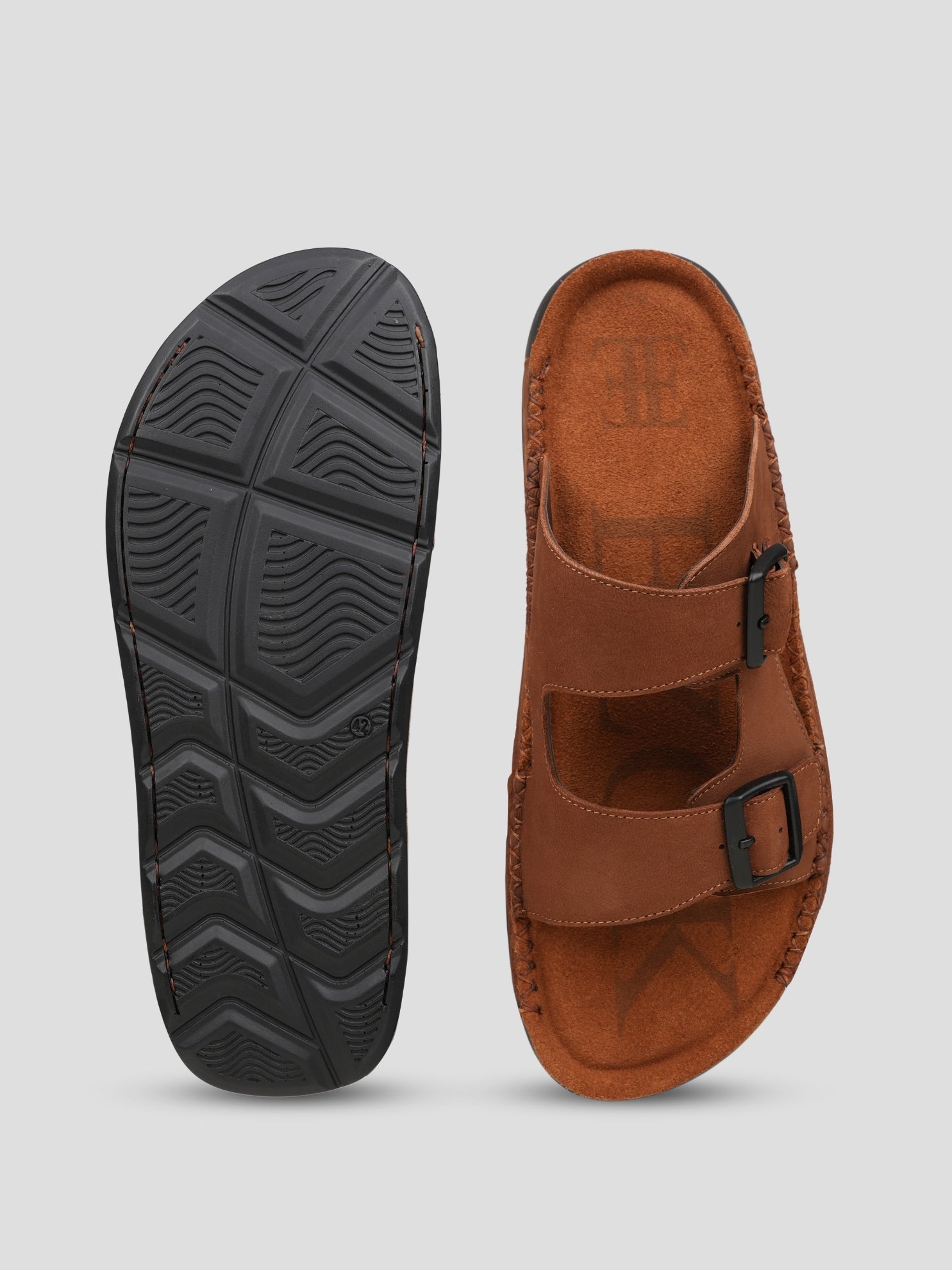 Ezok Men's Genuine Leather Sandals - Comfortable & Stylish Footwear