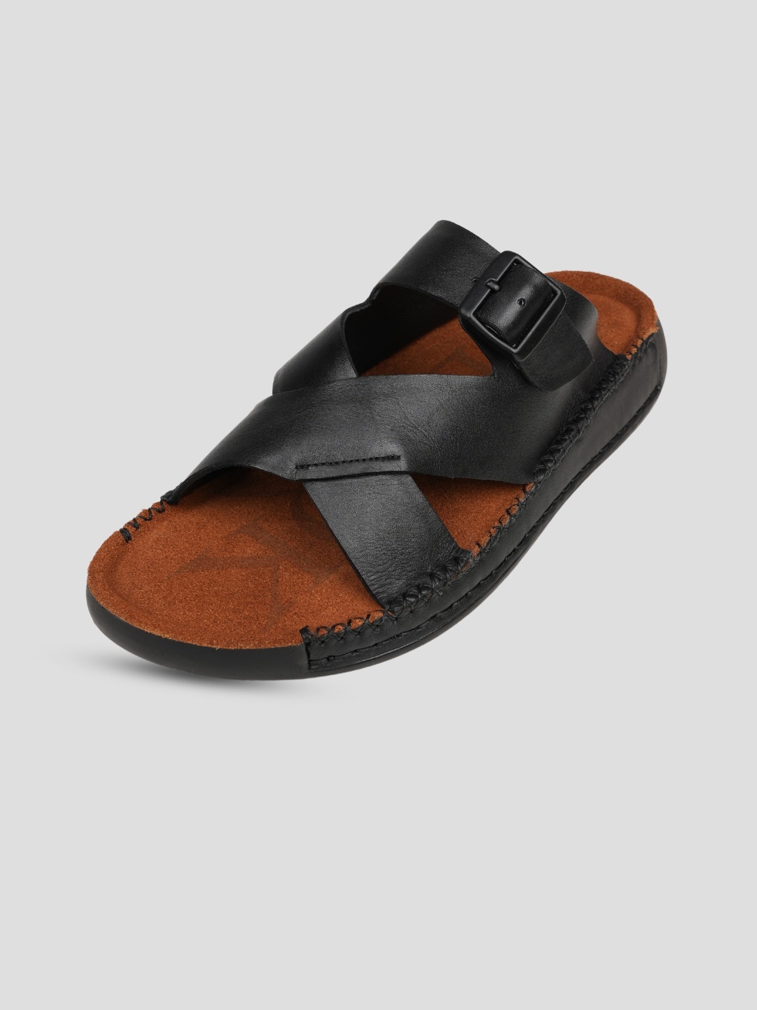 Ezok Men's Genuine Leather Sandals - Comfortable & Stylish Footwear