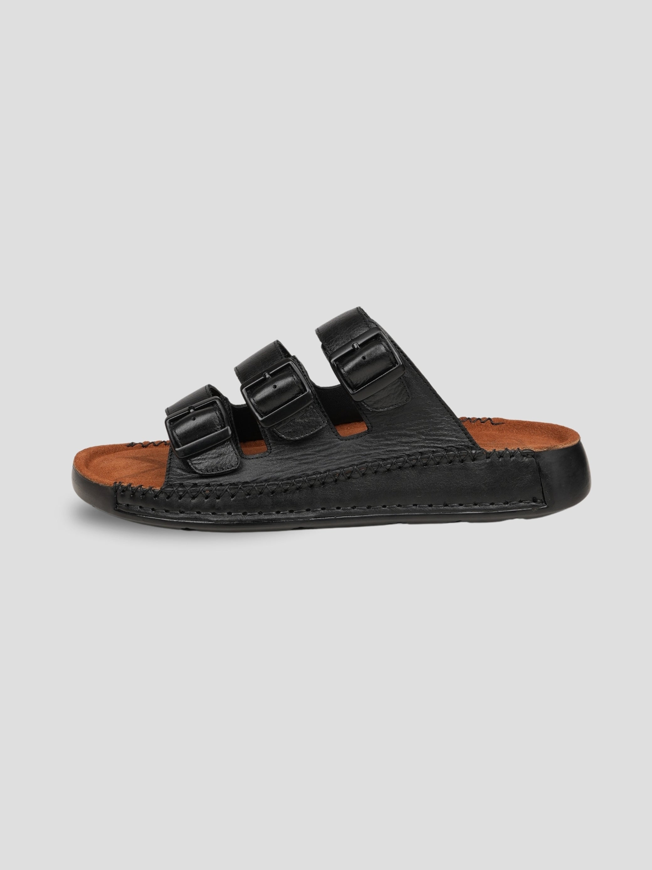 Ezok Men's Genuine Leather Sandals - Comfortable & Stylish Footwear