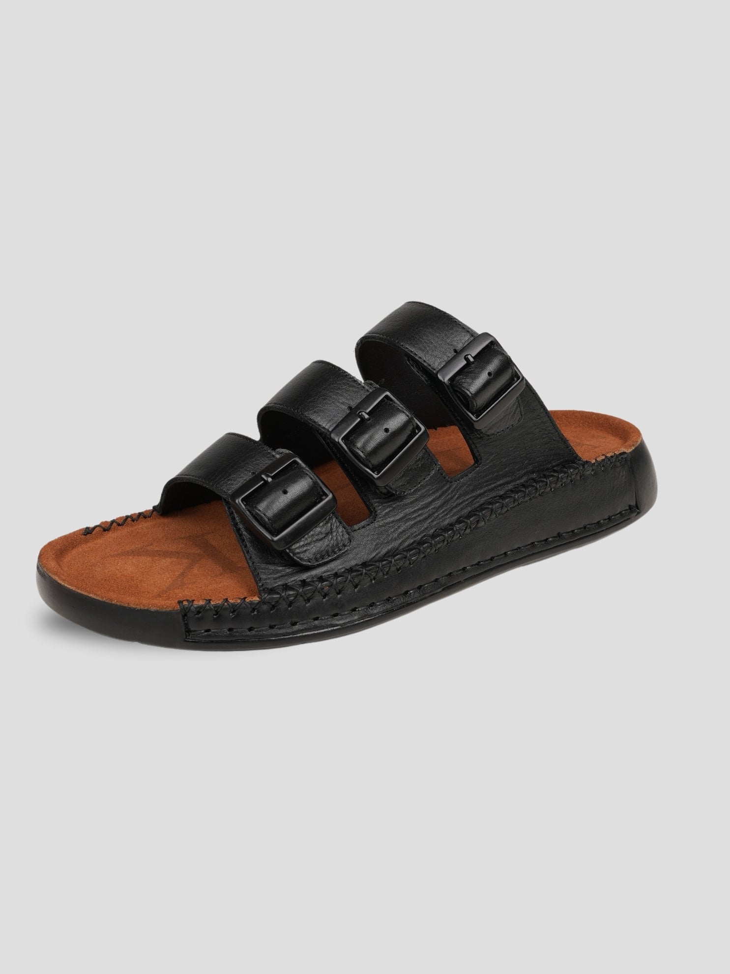 Ezok Men's Genuine Leather Sandals - Comfortable & Stylish Footwear
