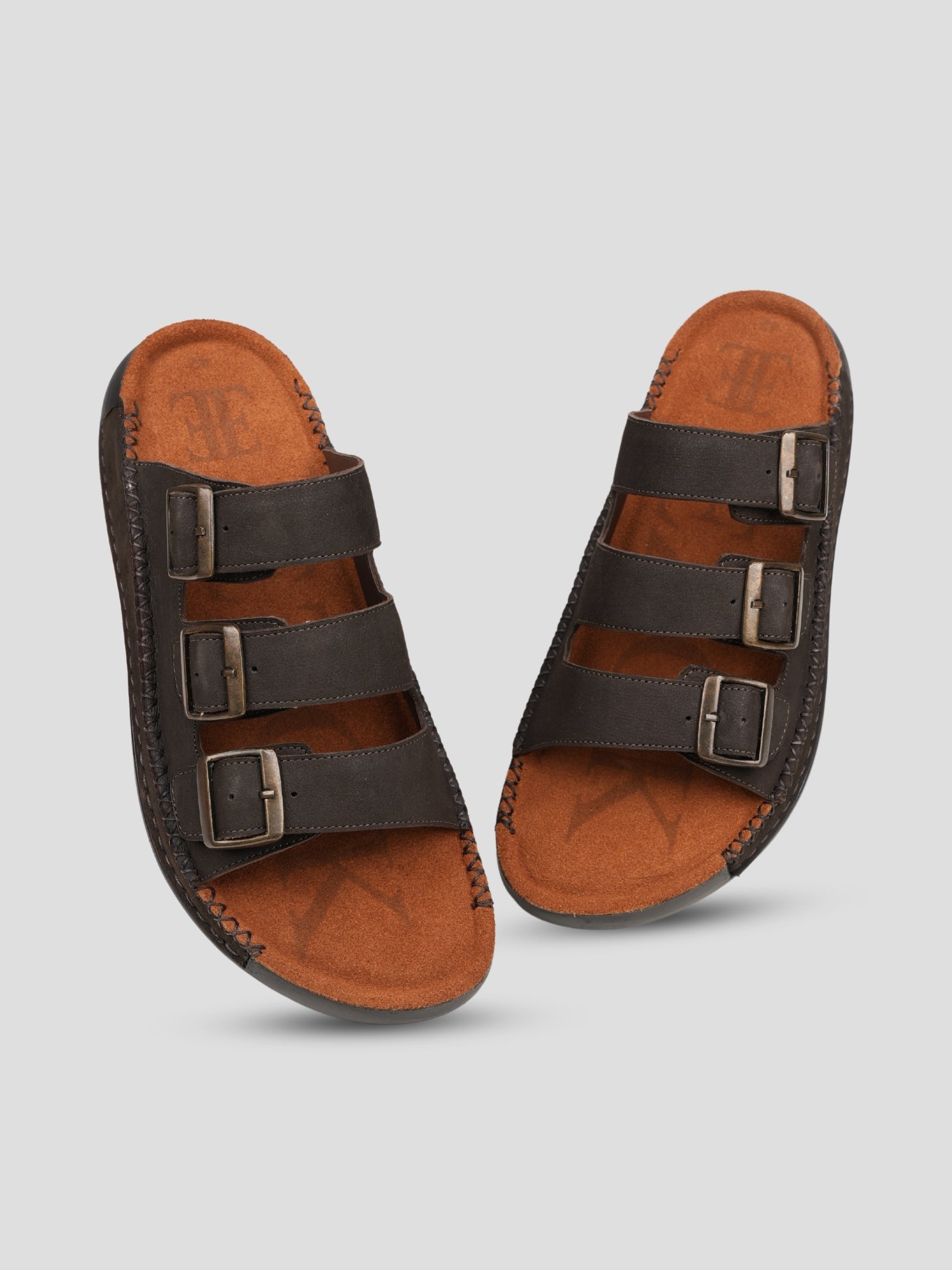 Ezok Men's Genuine Leather Sandals - Comfortable & Stylish Footwear