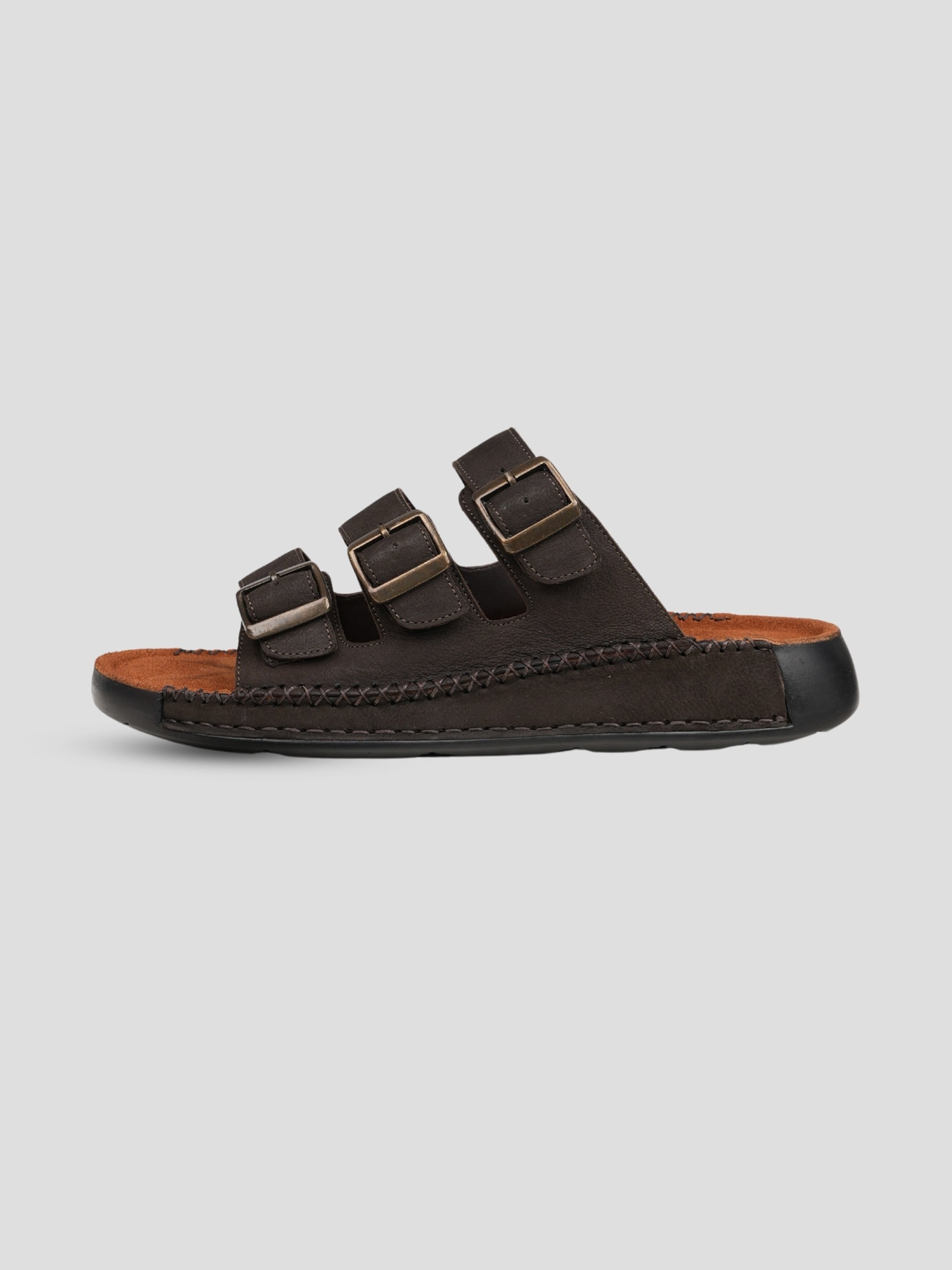 Ezok Men's Genuine Leather Sandals - Comfortable & Stylish Footwear