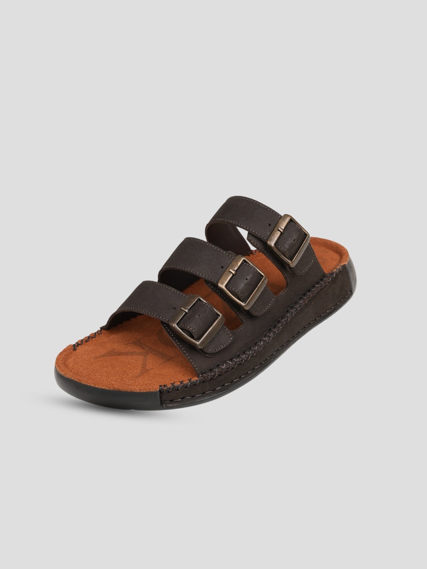 Ezok Men's Genuine Leather Sandals - Comfortable & Stylish Footwear
