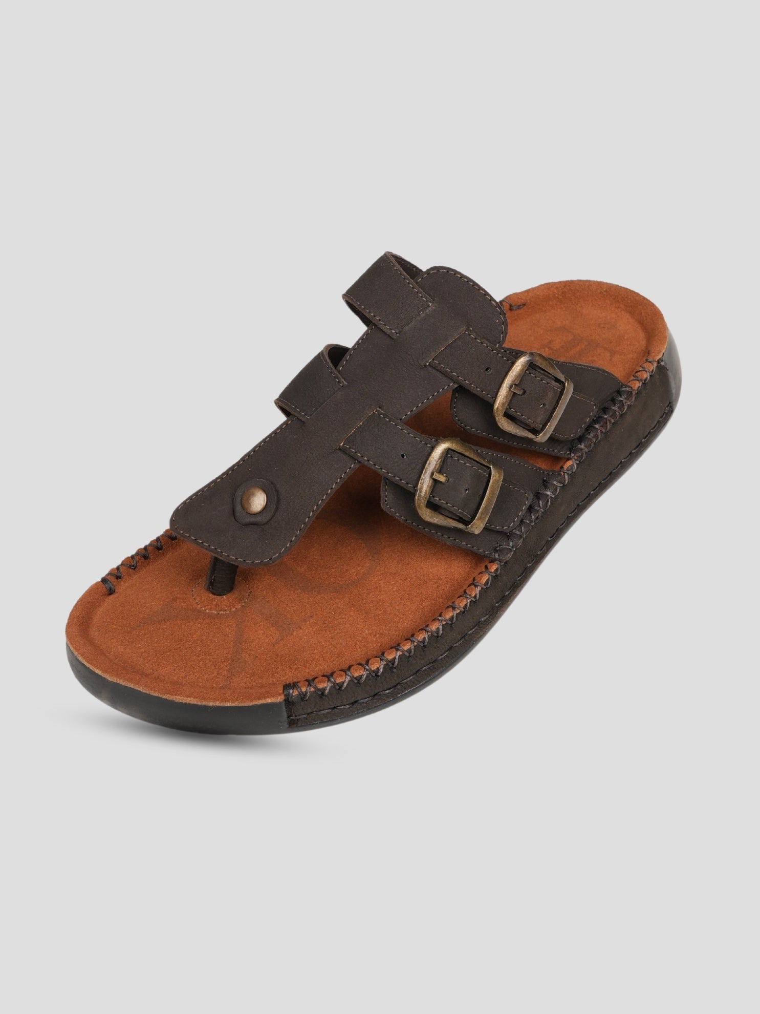 Ezok Men's Genuine Leather Sandals - Comfortable & Stylish Footwear