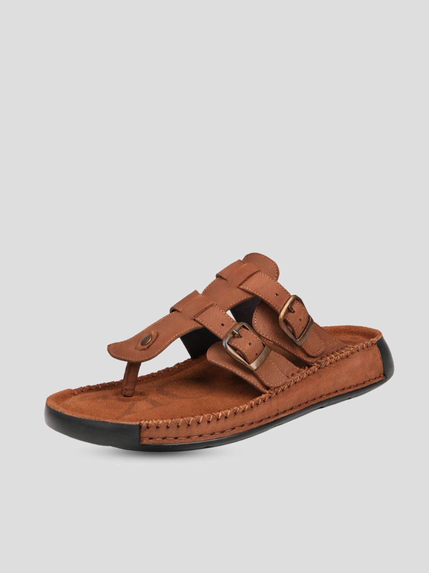 Ezok Men's Genuine Leather Sandals - Comfortable & Stylish Footwear