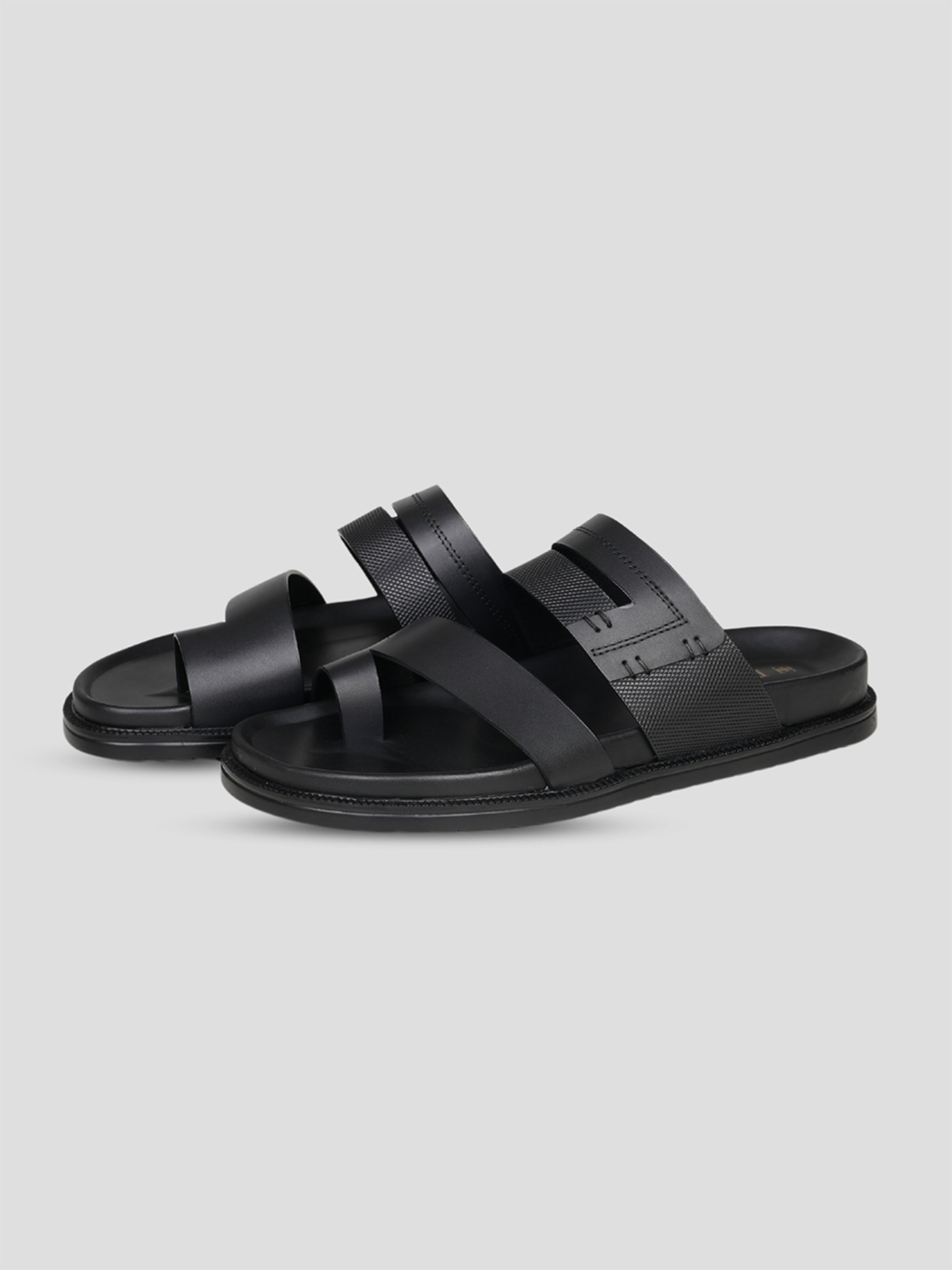 Ezok Men's Genuine Leather Sandals - Comfortable & Stylish Footwear