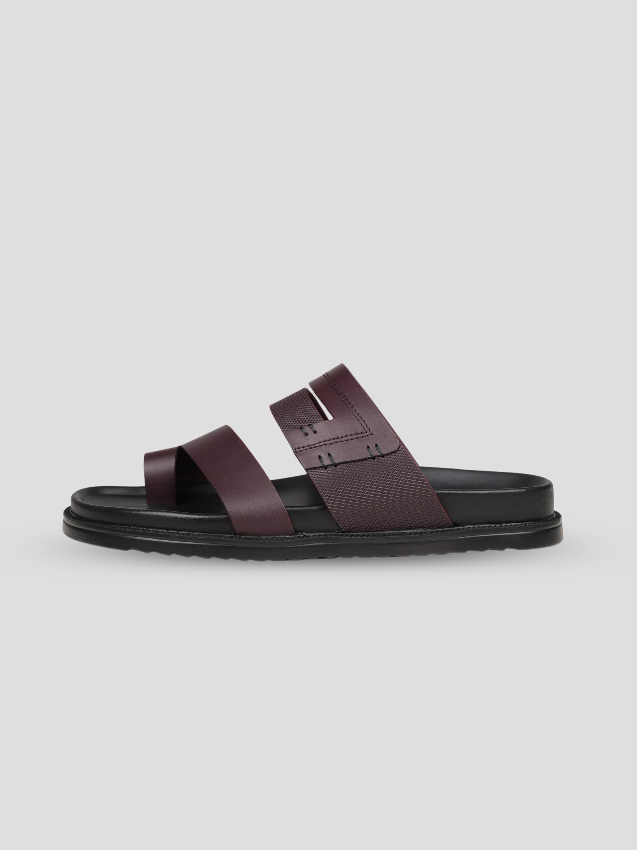 Ezok Men's Genuine Leather Sandals - Comfortable & Stylish Footwear