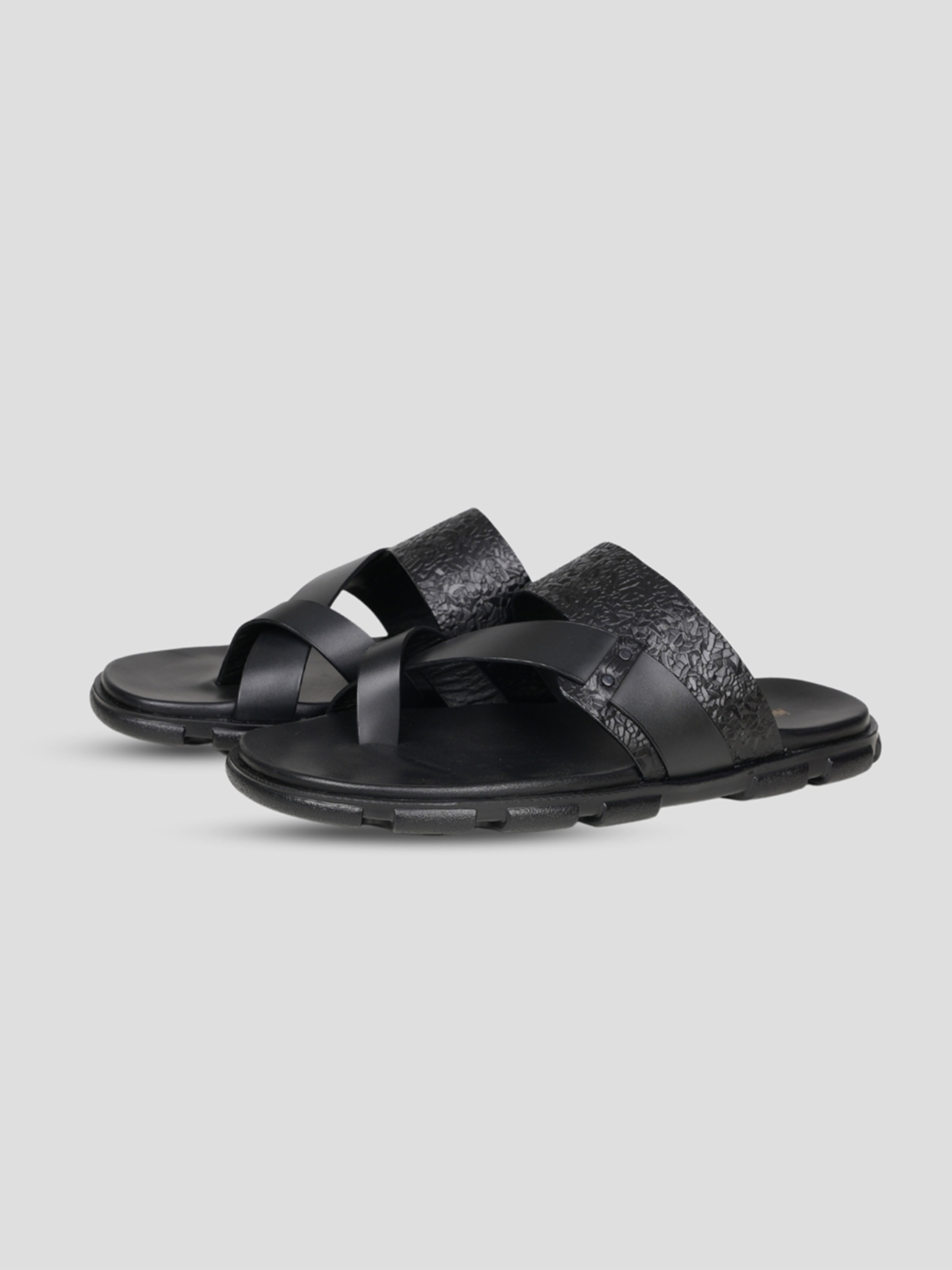 Ezok Men's Genuine Leather Sandals - Comfortable & Stylish Footwear