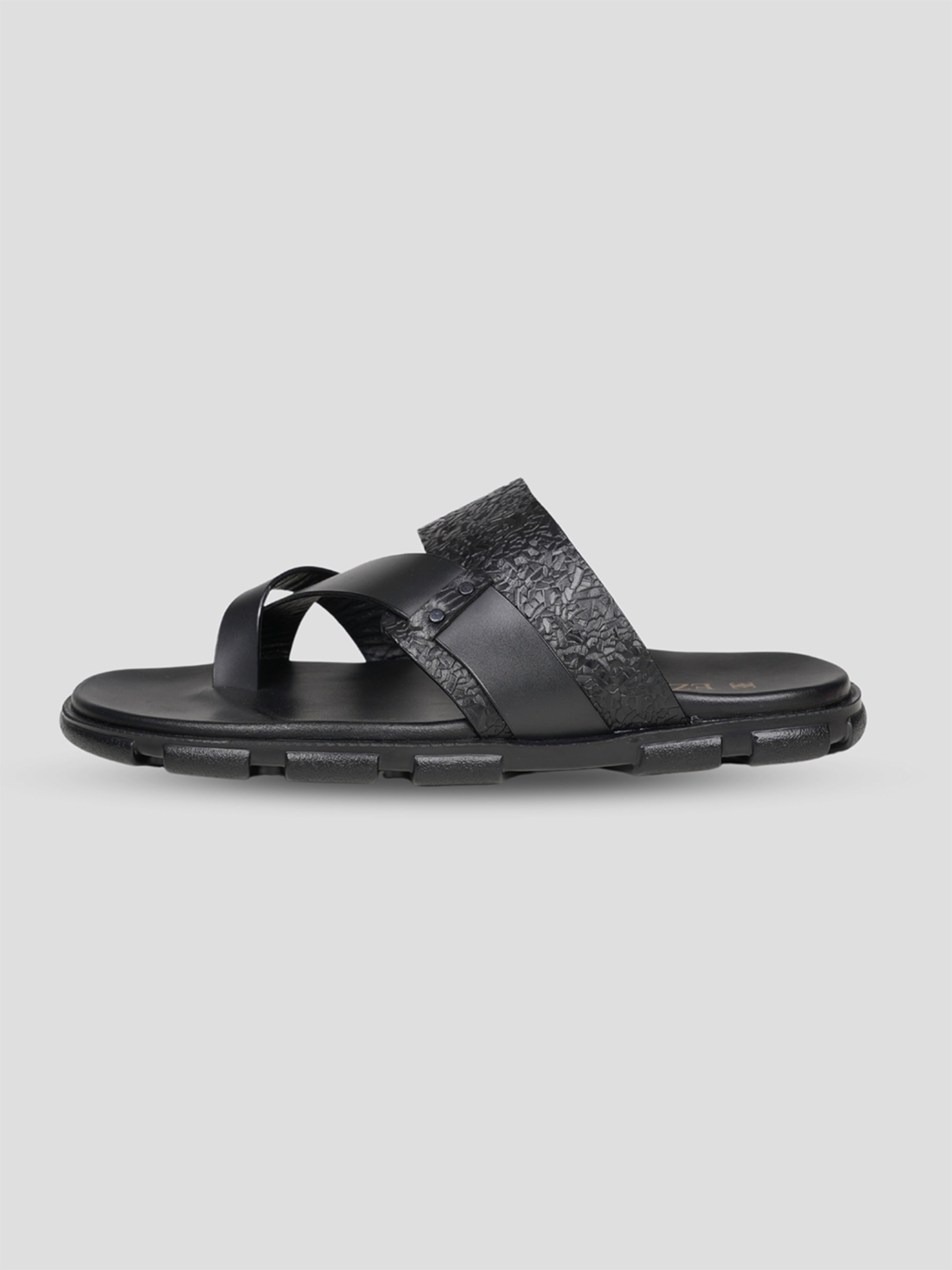 Ezok Men's Genuine Leather Sandals - Comfortable & Stylish Footwear