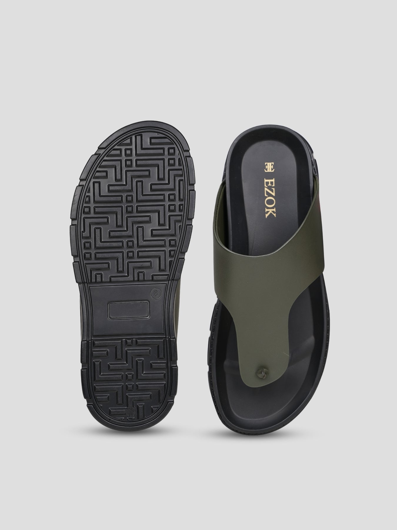 Ezok Men's Genuine Leather Sandals - Comfortable & Stylish Footwear