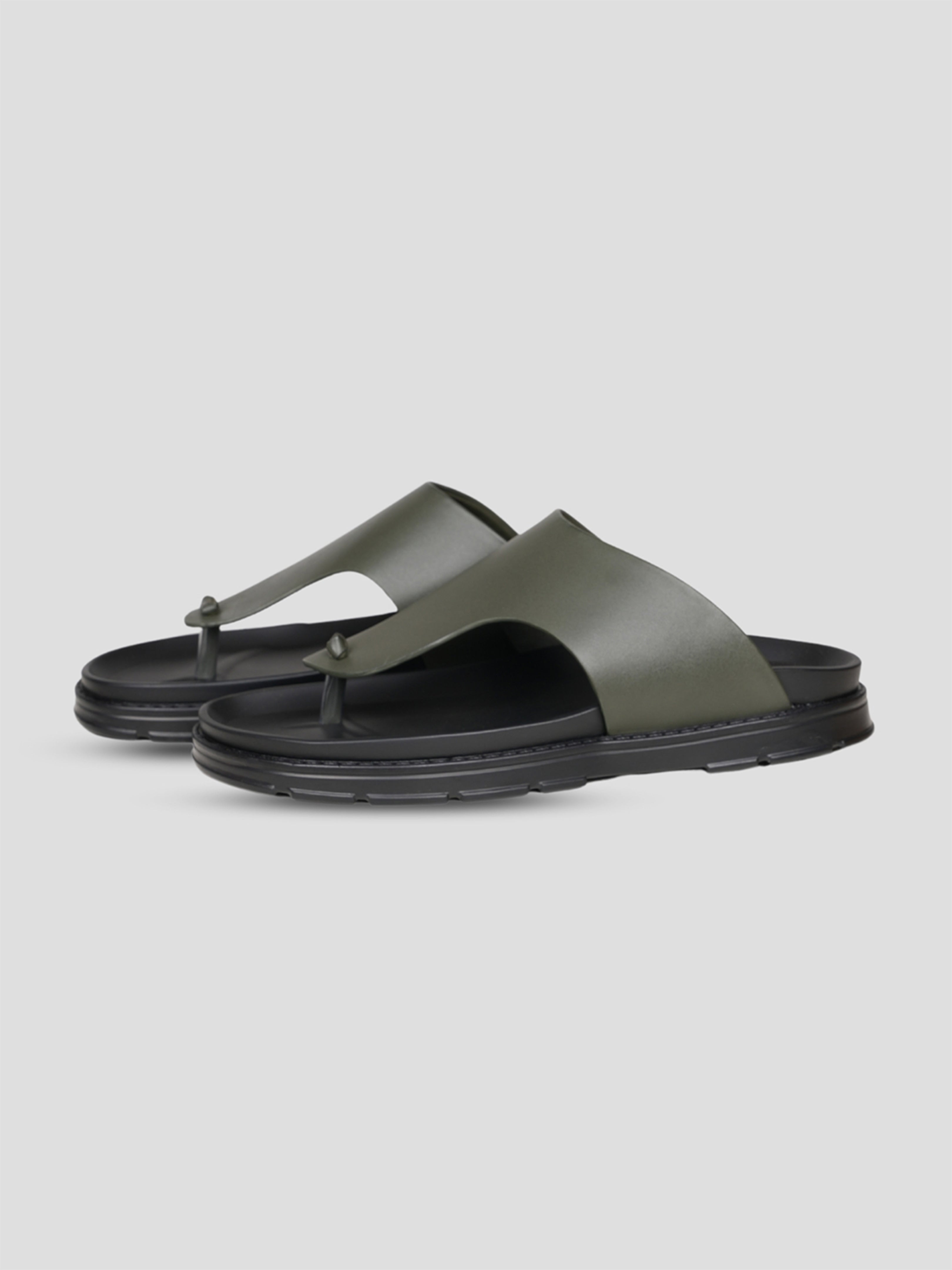 Ezok Men's Genuine Leather Sandals - Comfortable & Stylish Footwear