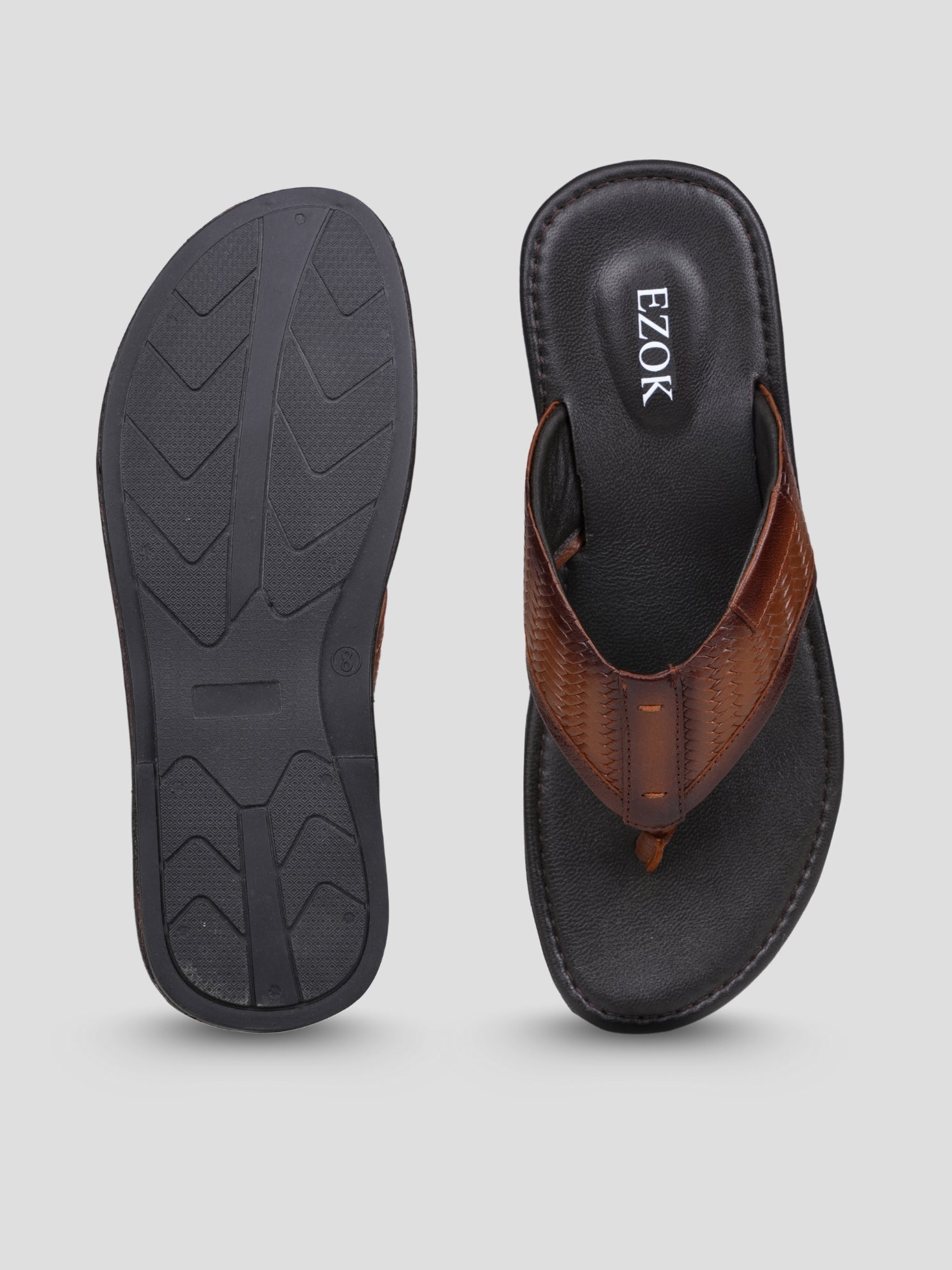 Ezok Men’s Leather Sandals Stylish & Comfortable Summer Sandals