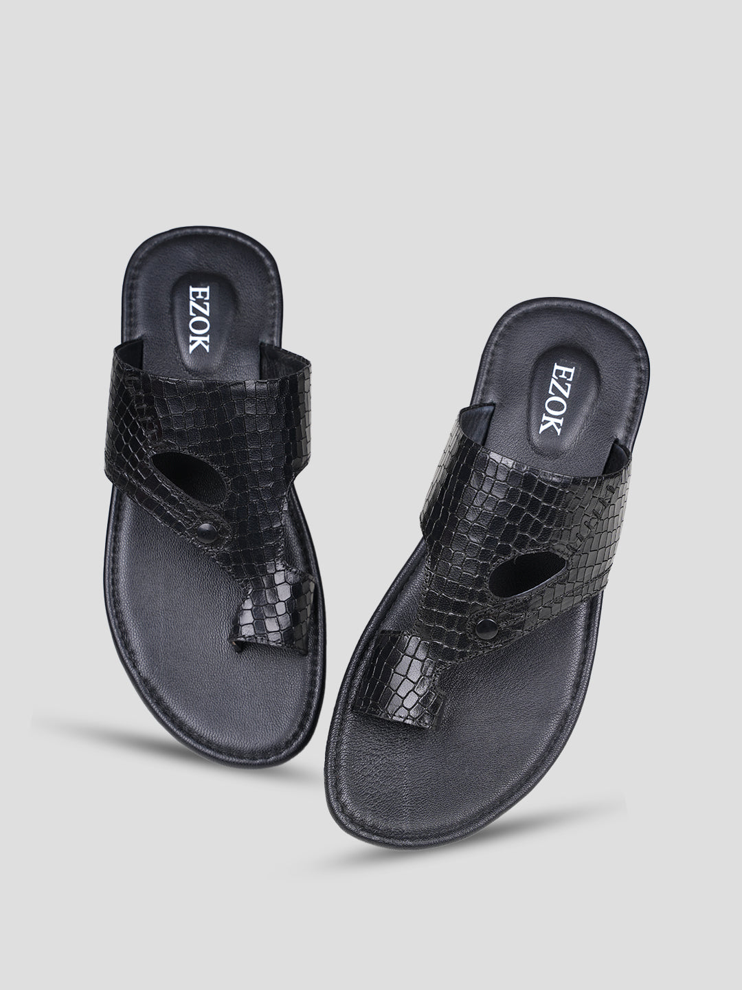 Ezok Men's Genuine Leather Sandals Comfortable, Stylish, and Durable Footwear for Summer